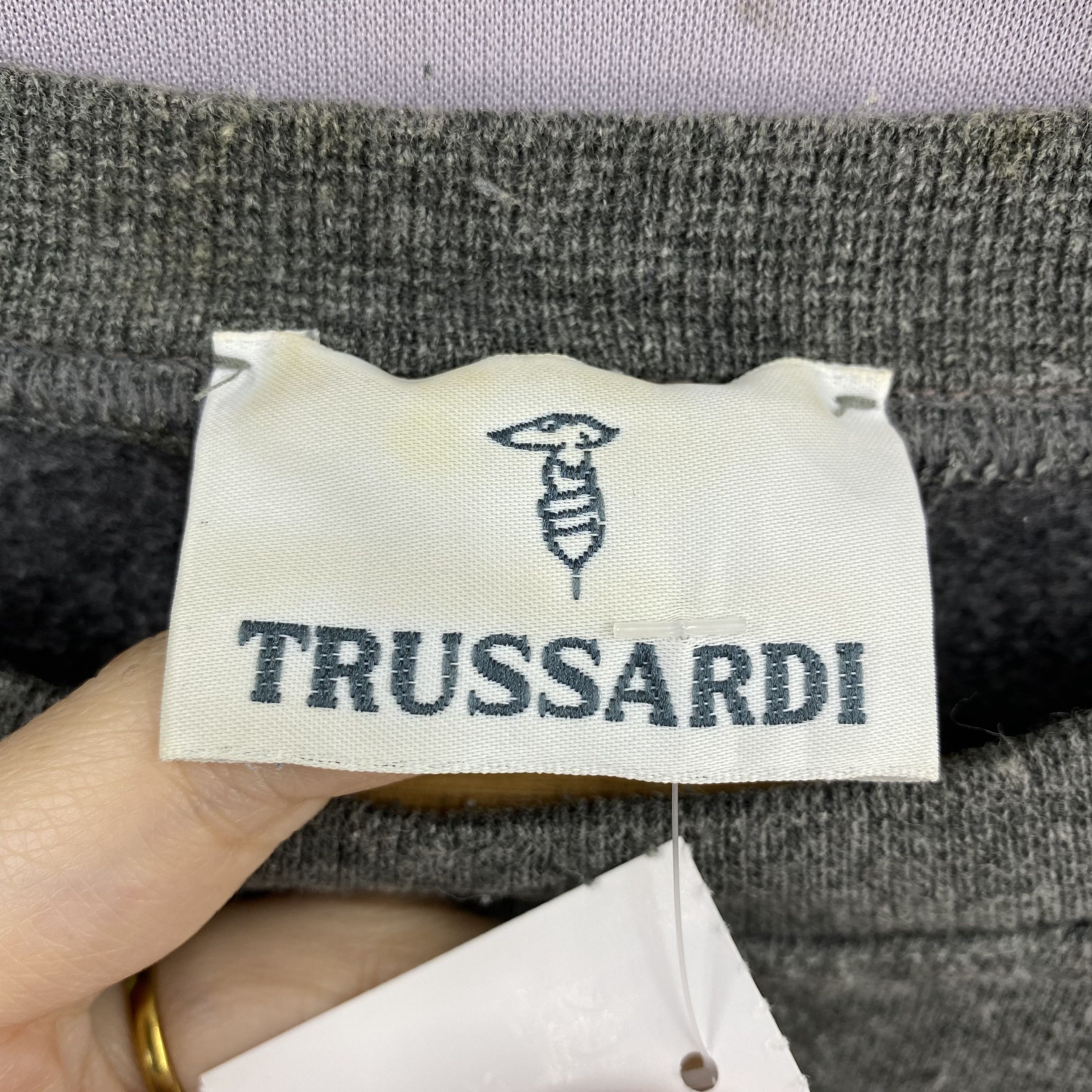 Trussardi Vintage 90s Trussardi Italian Pullover Retro Sweatshirt Size US M / EU 48-50 / 2 - 5 Thumbnail