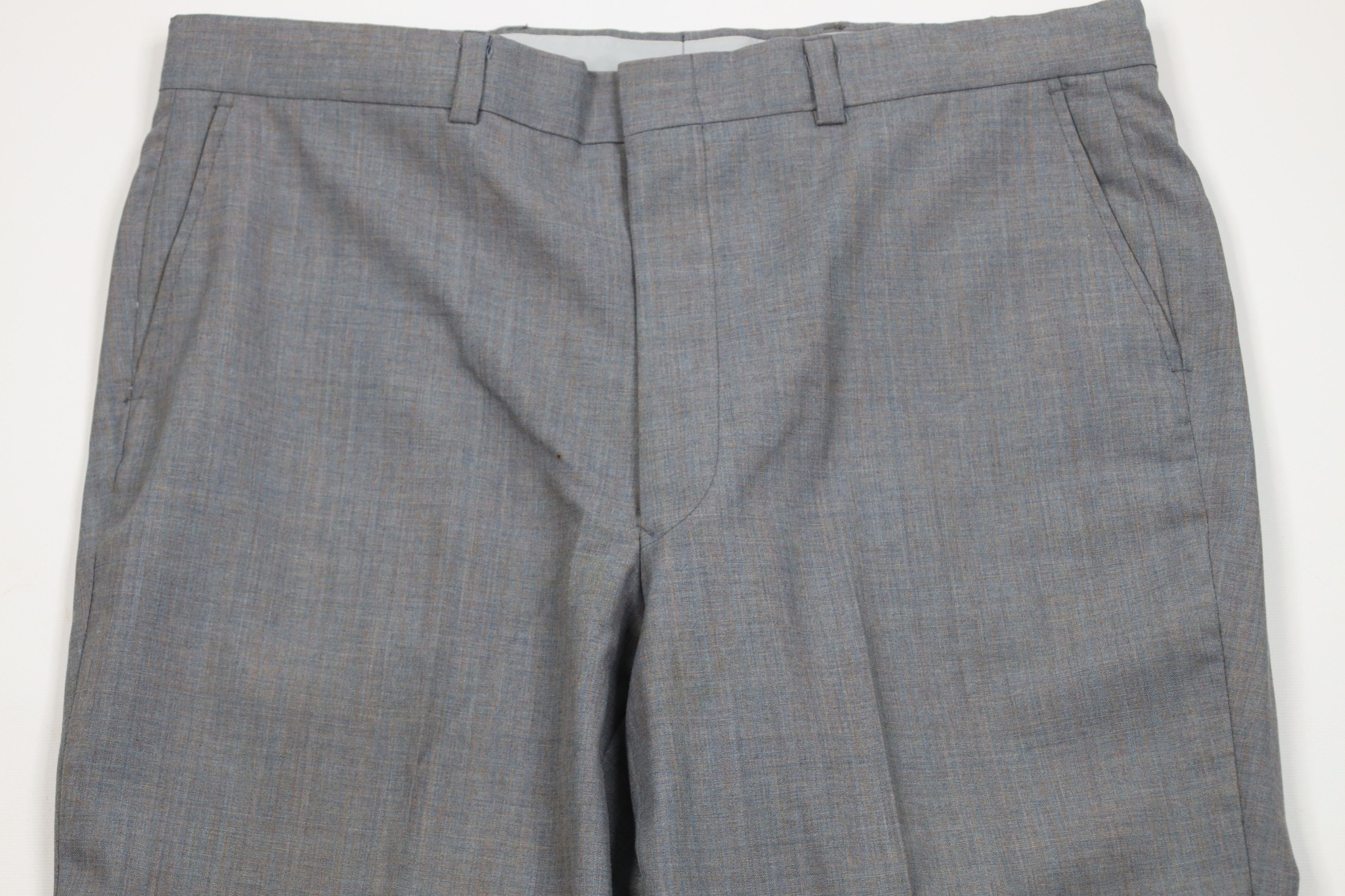 Vintage Vintage 70s Streetwear Wool Blend Wide Leg Chino Pants USA Size US 38 / EU 54 - 2 Thumbnail