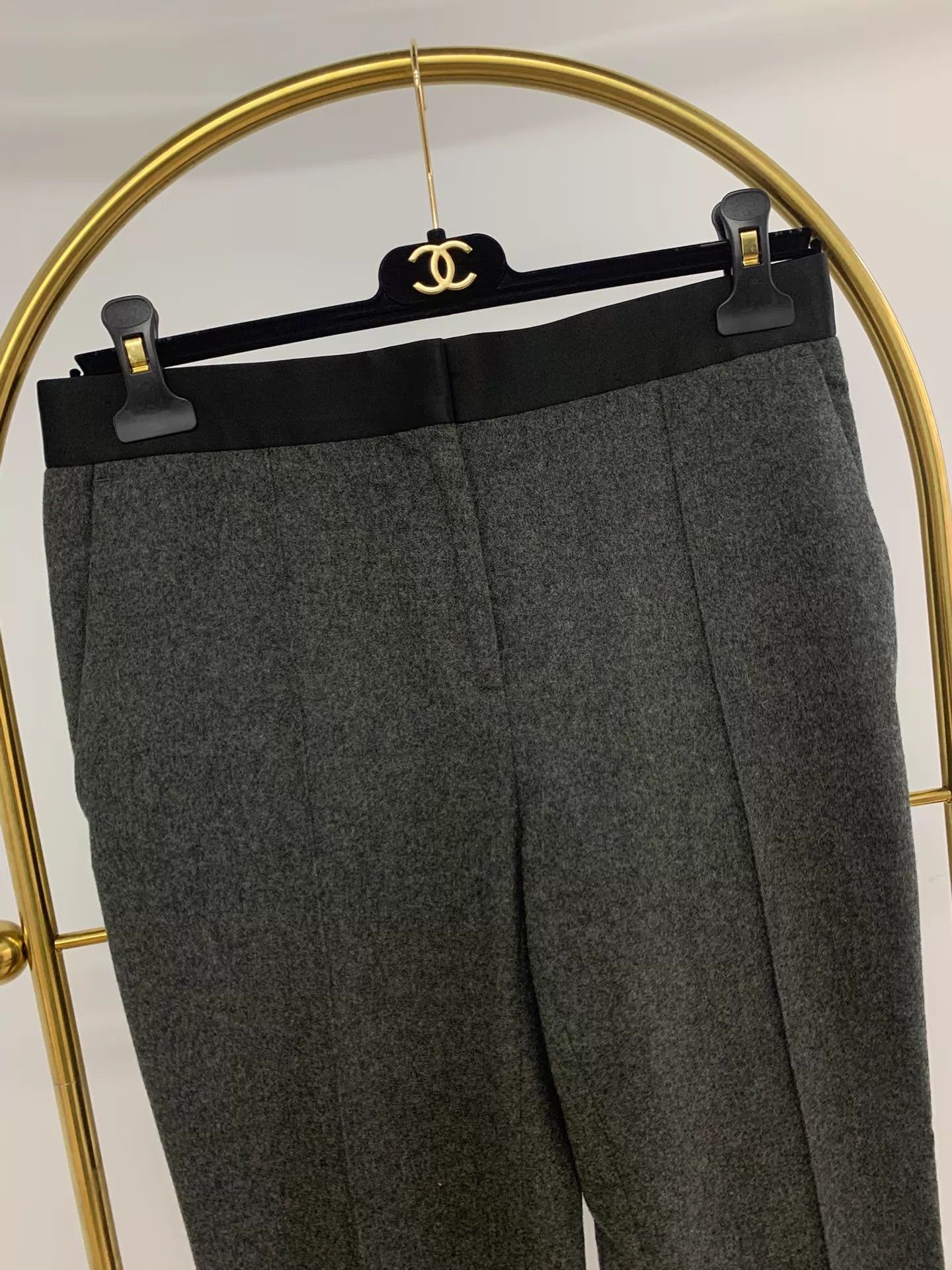 Celine Celine Gray Wool Pants Size 34 New Size 24" / US 00 / IT 34 - 2 Thumbnail