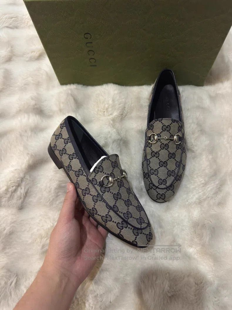 Gucci Guicci Women's Full Print Loafers Leather Shoes Size US 6.5 / IT 36.5 - 3 Thumbnail