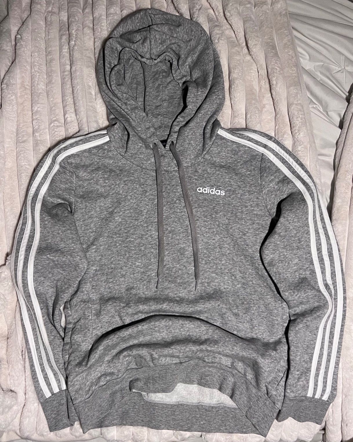 Adidas Adidas essentials fleece 3-stripes vegan pullover soft wash Size S / US 4 / IT 40 - 2 Thumbnail