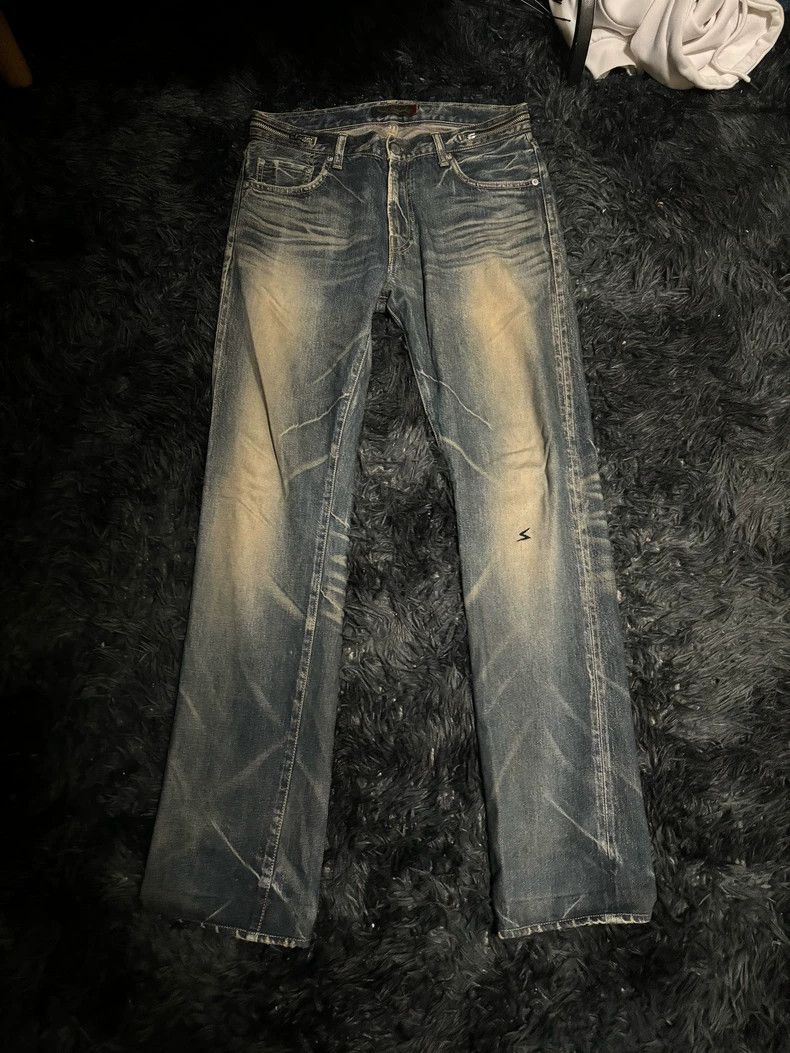 Undercover Undercover Size3 07ss purple zipper washed denim jeans Size US 28 / EU 44 - 1 Thumbnail