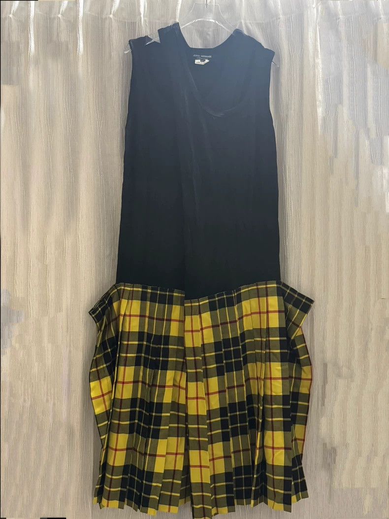 Junya Watanabe Yellow Plaid Dress - dmc
