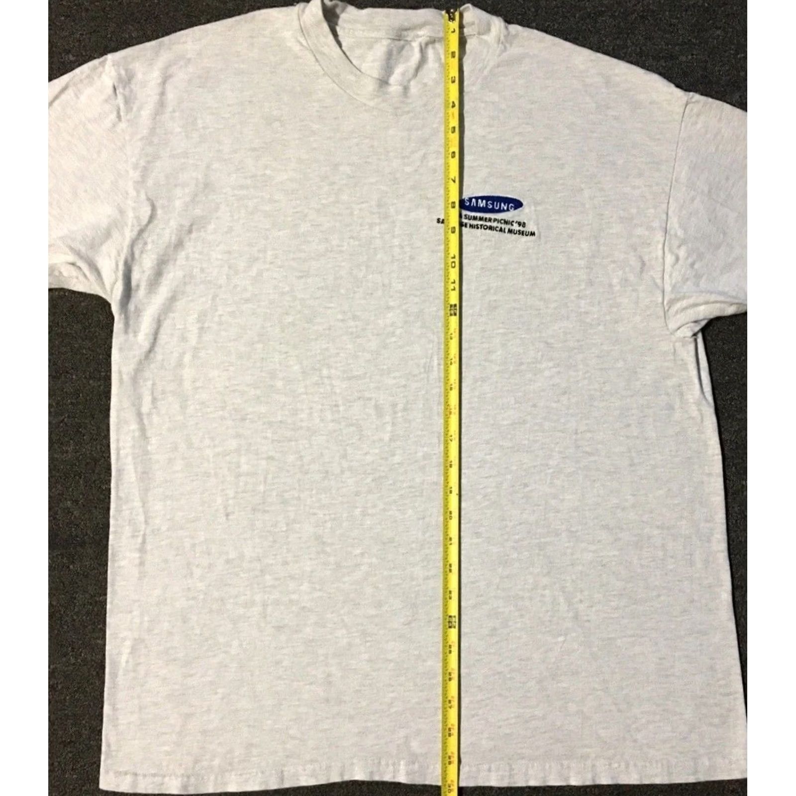Samsung VINTAGE Samsung Faded Shirt XL Gray Crew Neck Short Sleeve Men T-Shirt 90s 80s Y2K Cell Phone Tech Electronics Retro Rock Hip Hop Vintage Size US XL / EU 56 / 4 - 8 Thumbnail
