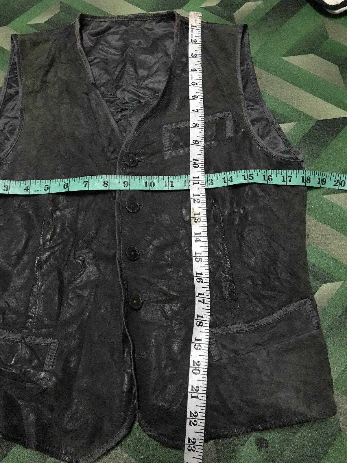 Bottega Veneta × Leather × Vintage Vintage Bonttega Vanetta Leather Vest Size US M / EU 48-50 / 2 - 15 Thumbnail