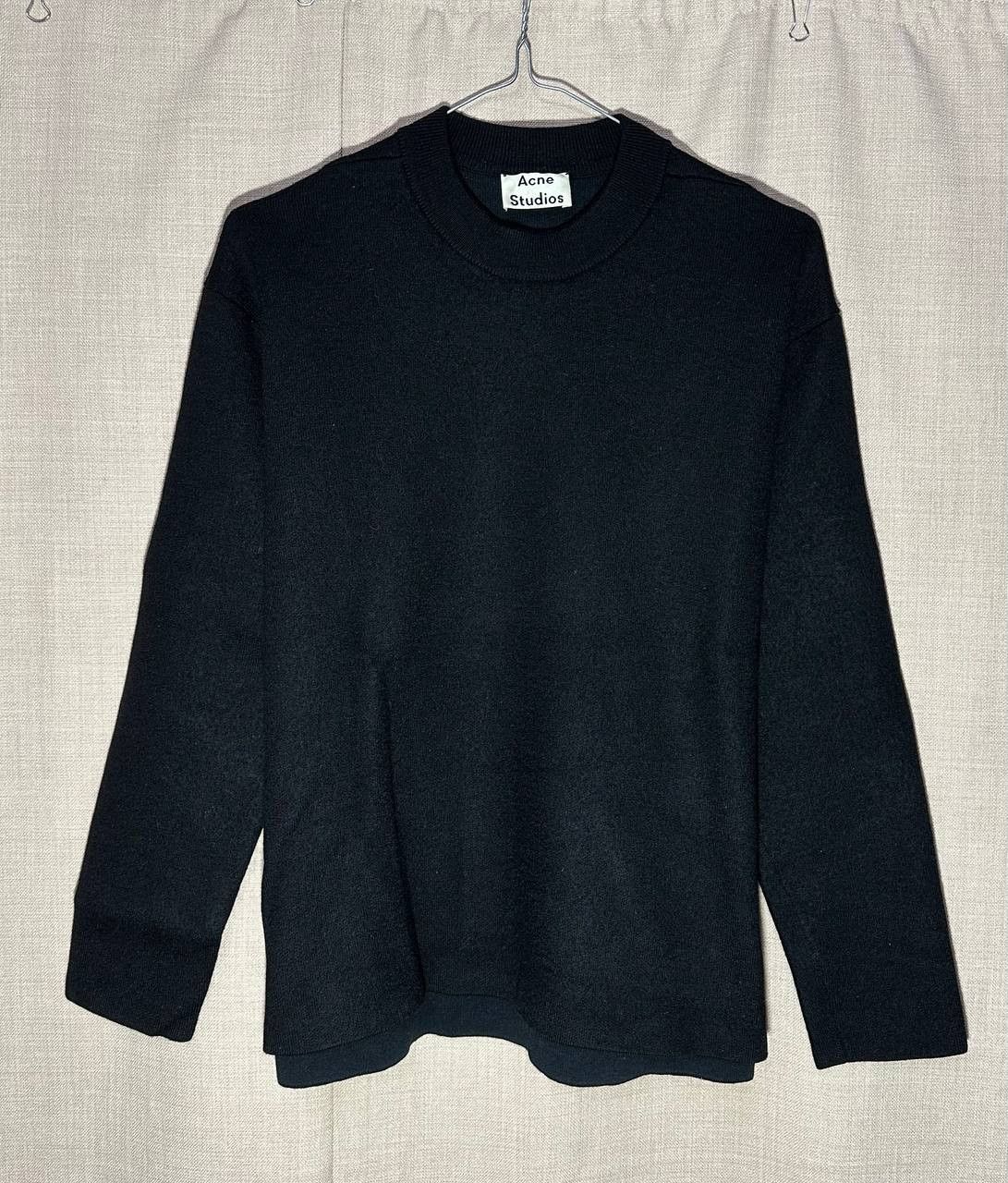 Acne Studios ACNE STUDIOS NICHA Merino Wool Sweater Black cotton Size US M / EU 48-50 / 2 - 1 Thumbnail