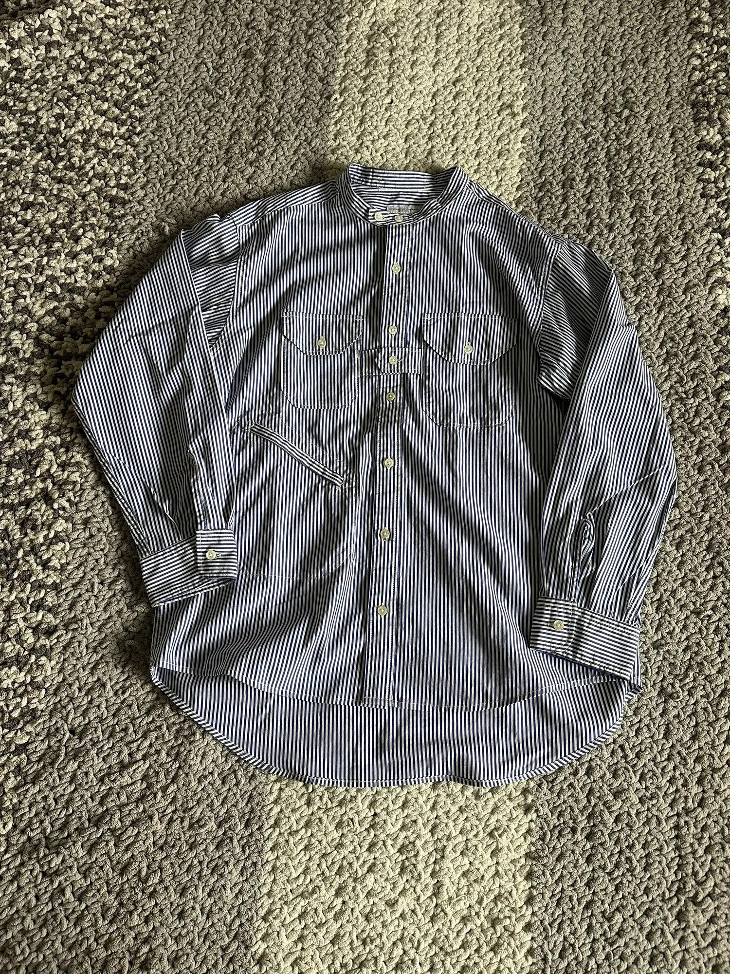 Engineered Garments Banded Collar Shirt Size US M / EU 48-50 / 2 - 2 Thumbnail