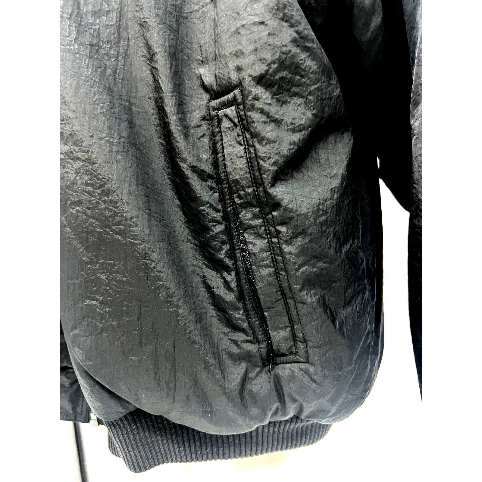 Adidas Adidas Black Trefoil Spellout Hood Reversible 90s Jacket L Size US L / EU 52-54 / 3 - 5 Thumbnail