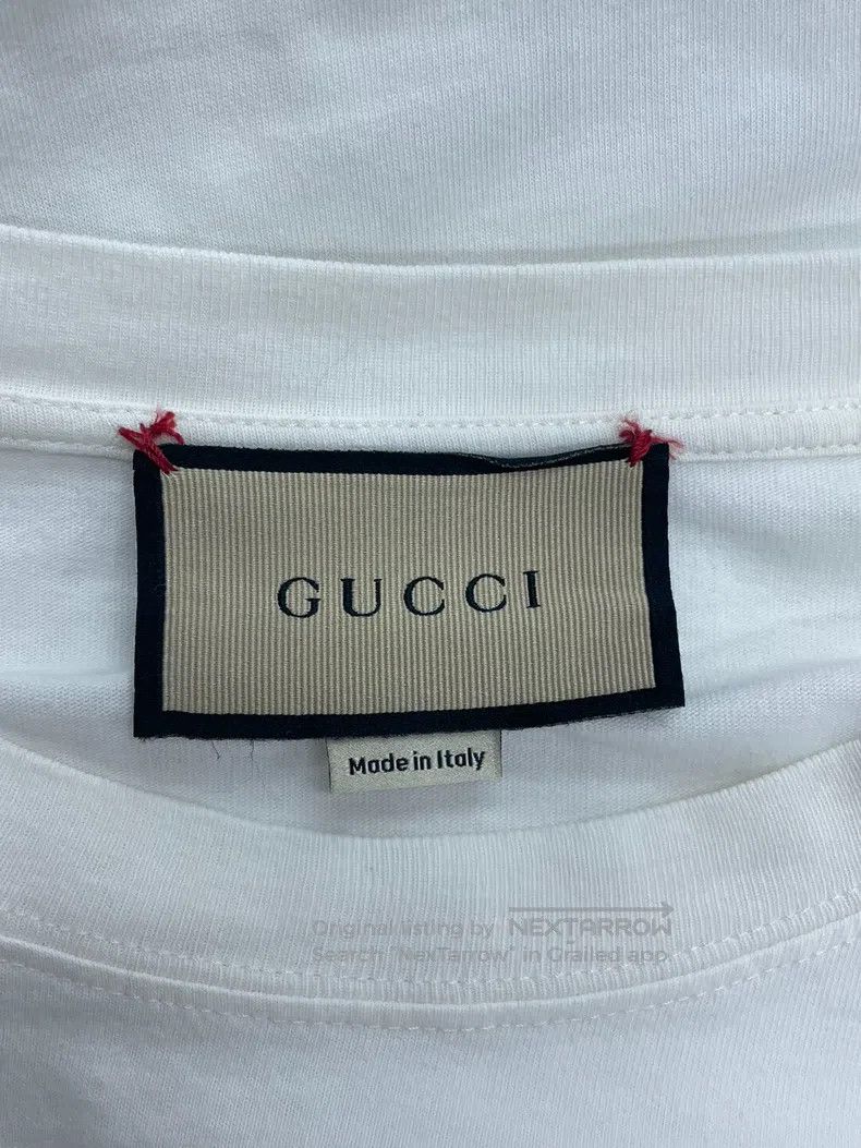 Gucci Gucci White printed letter logo short-sleeved T-shirt Size US M / EU 48-50 / 2 - 4 Thumbnail