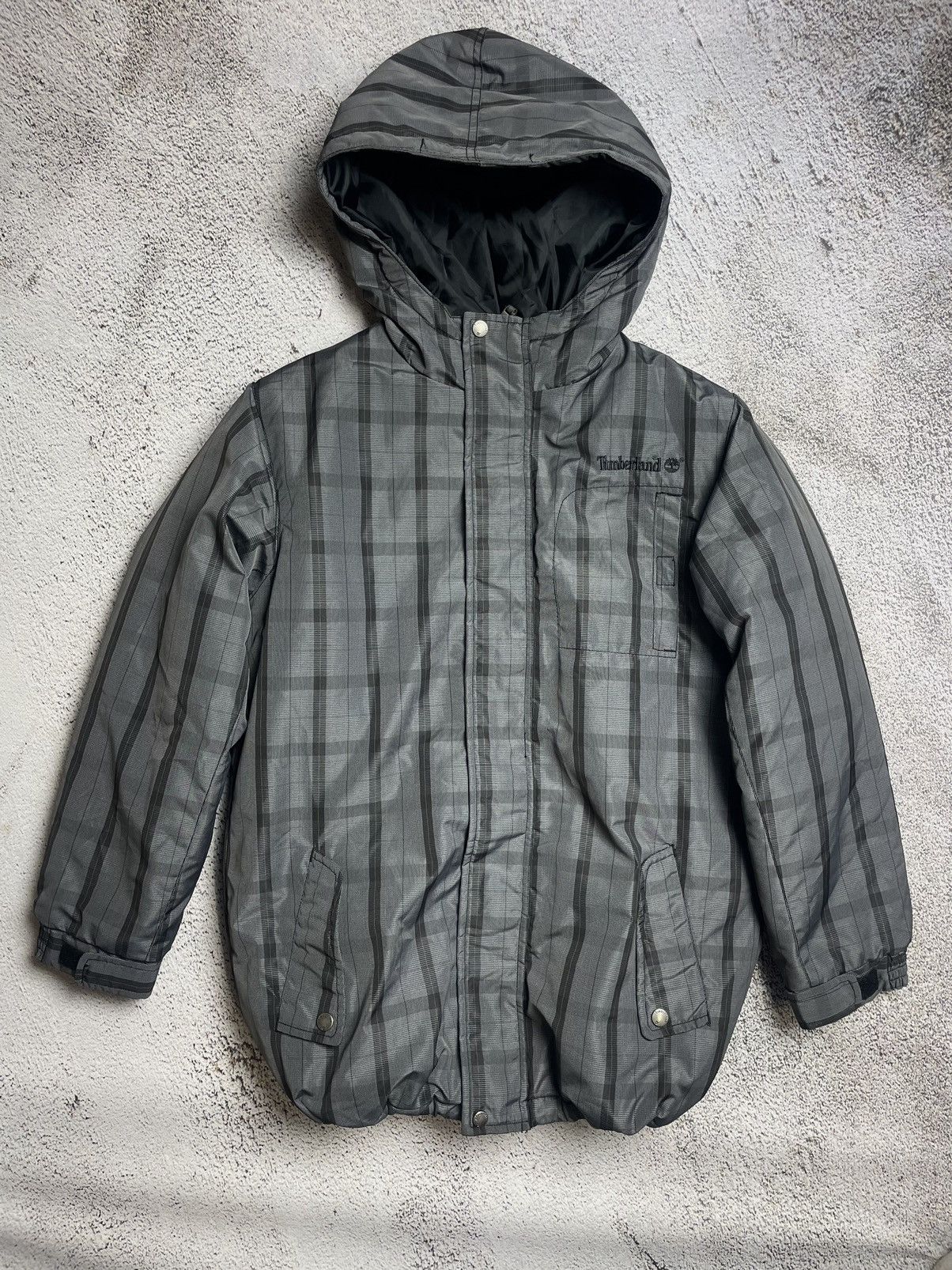 Timberland Timberland puffer jacket grey boxy with cuffs Size US S / EU 44-46 / 1 - 1 Thumbnail