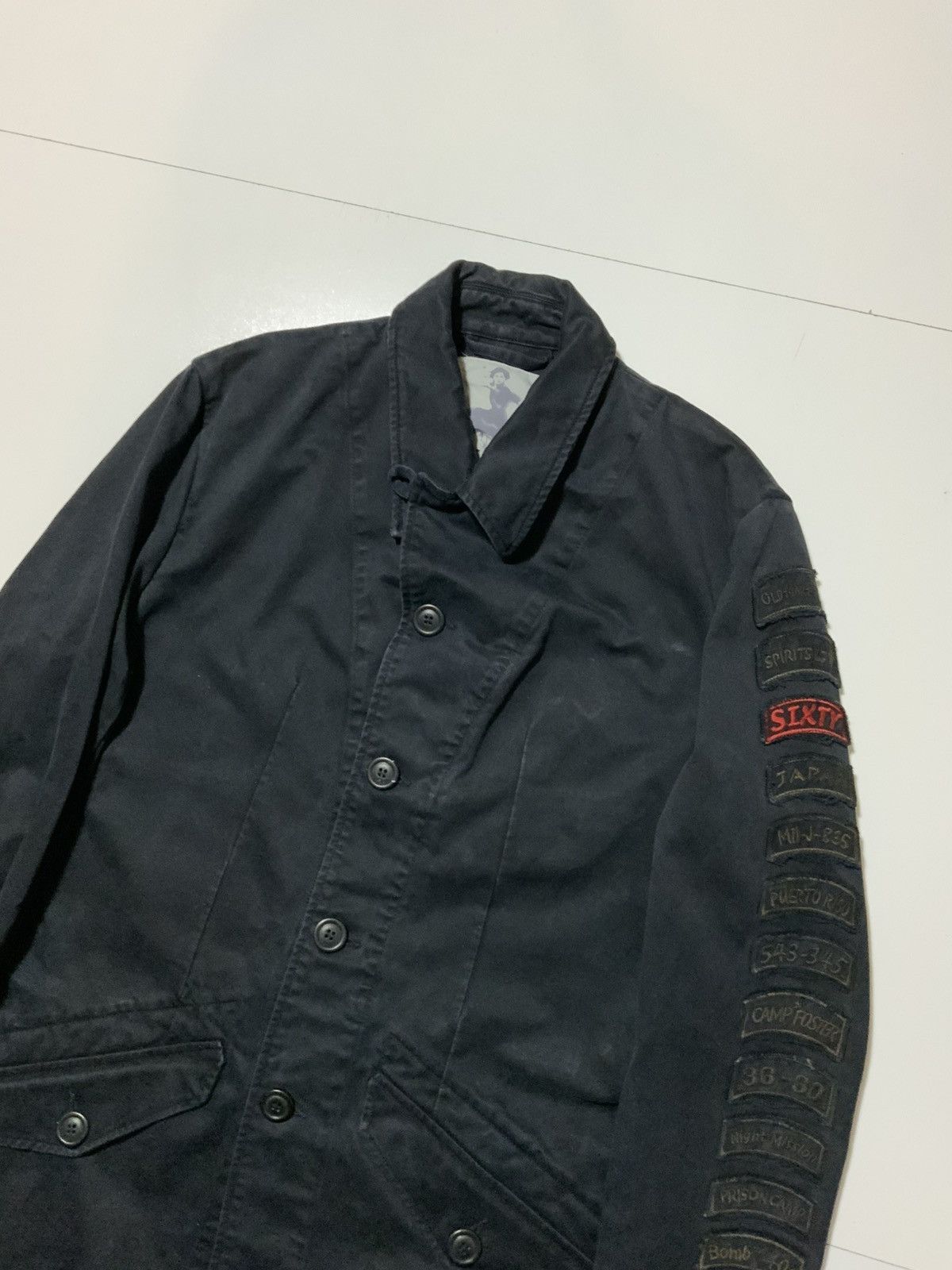 Designer × Sixty Sixty Italy Japan Military Flying Loop Collar Patch Jacket Size US S / EU 44-46 / 1 - 5 Thumbnail