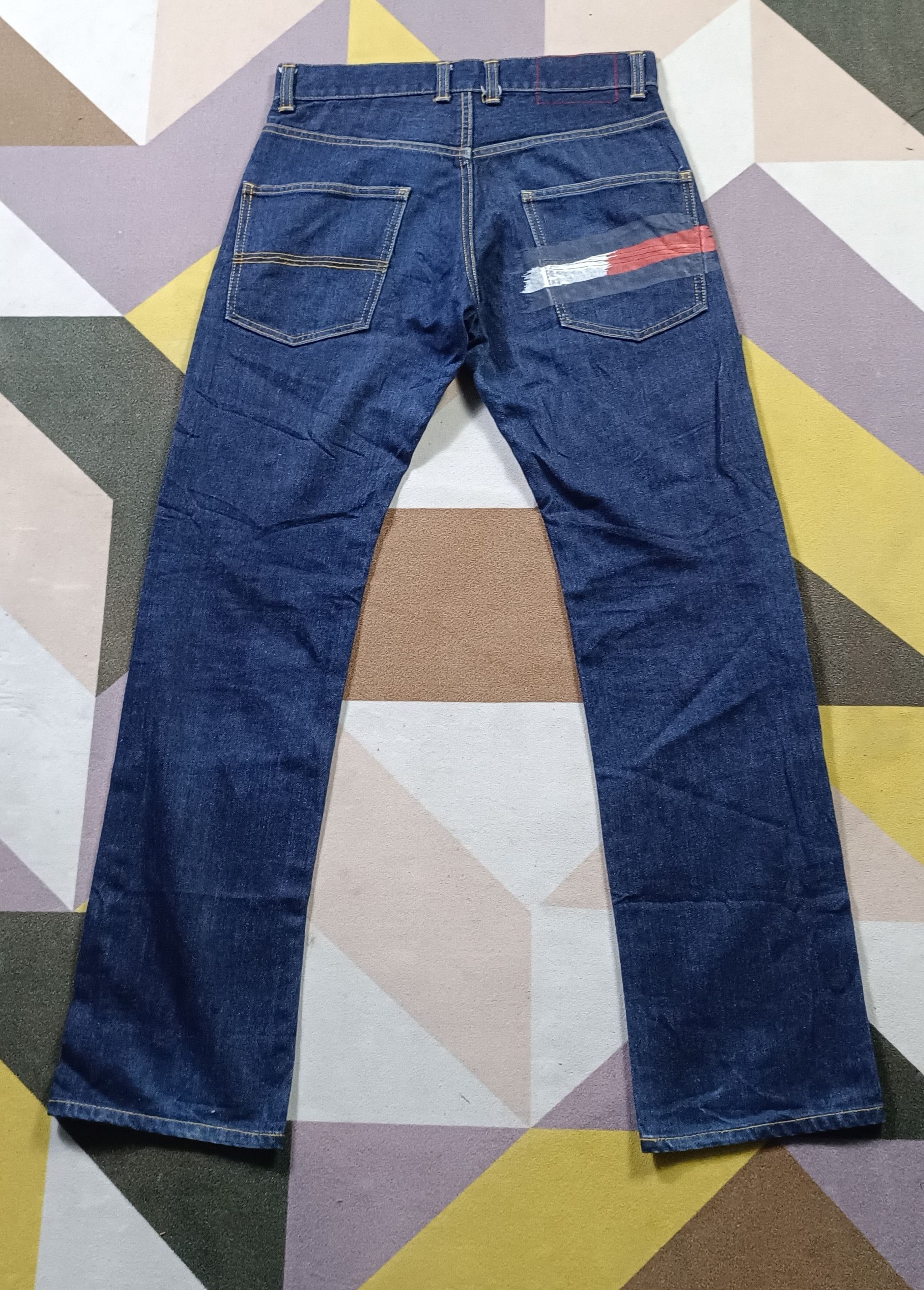 If Six Was Nine × Tommy Hilfiger × Tommy Jeans Vintage💥 Tommy Hilfiger Big Flag Straight Cut Jeans Size US 30 / EU 46 - 1 Thumbnail