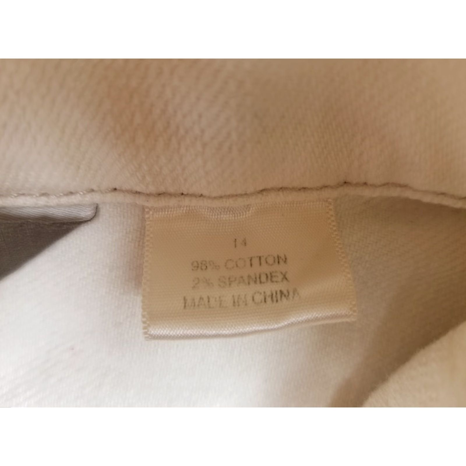 Tommy Bahama VINTAGE Tommy Bahama Jacket Womens 14 Cream Canvas Cotton Button Casual Long Sleeve Size XL / US 12-14 / IT 48-50 - 5 Thumbnail