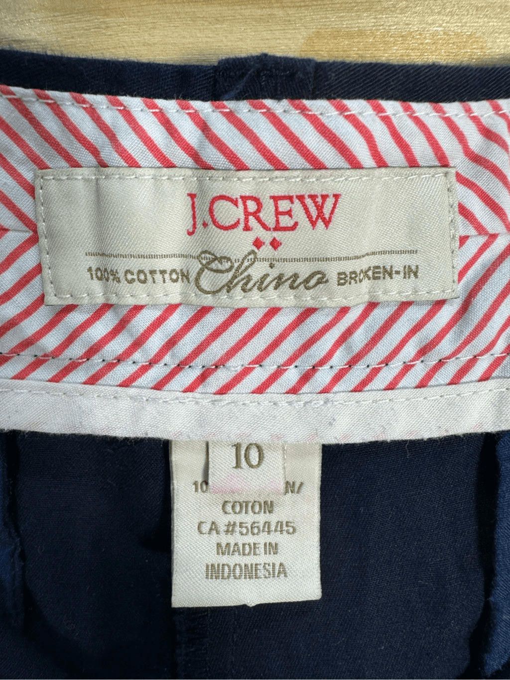 J.Crew J.Crew Factory Women's Size 10 Navy Blue Chino Shorts 5" Size 32" / US 10 / IT 46 - 6 Thumbnail
