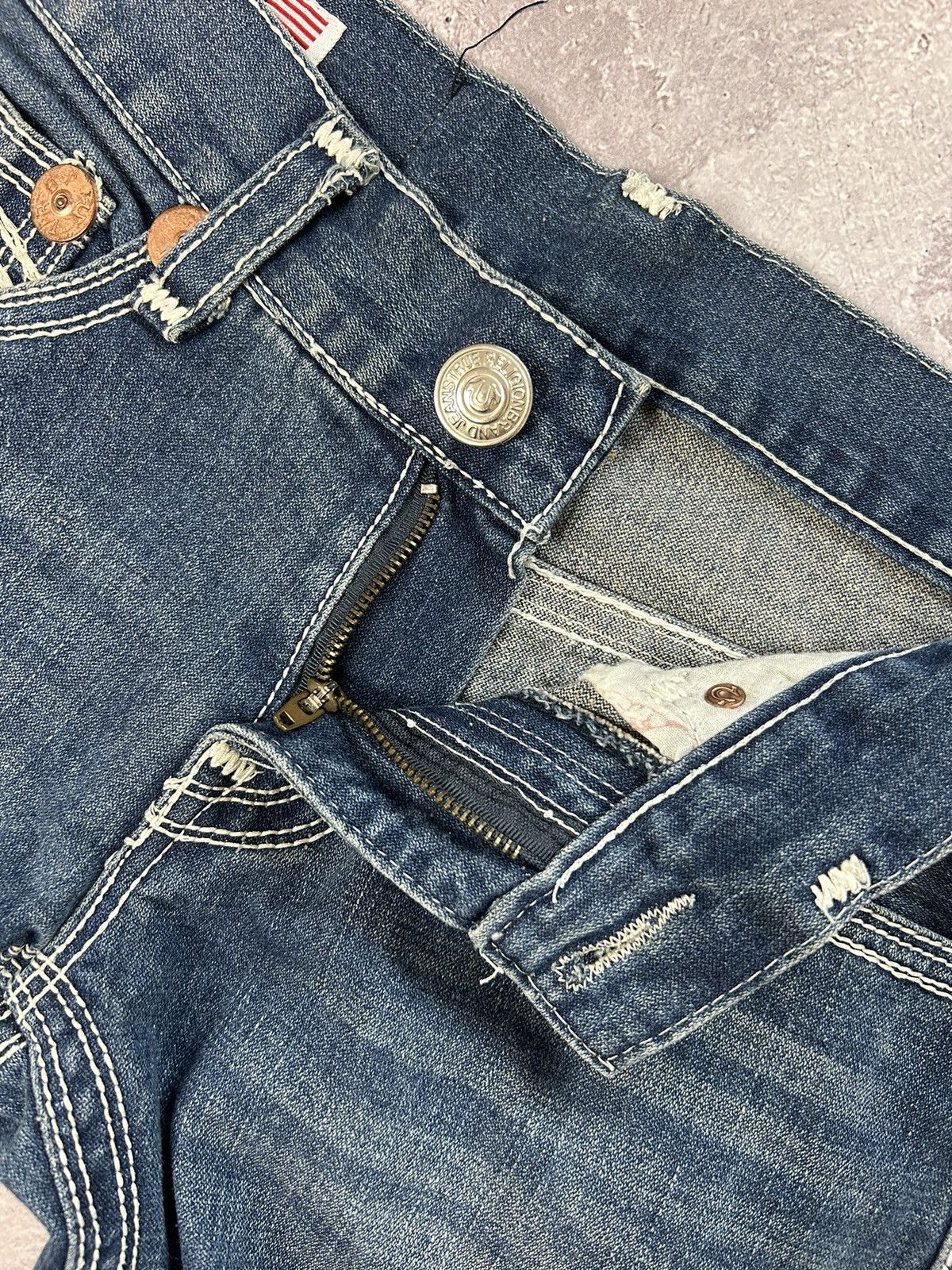 True Religion × Vintage True Religion Billy Super T Denim Blue Jeans Size W32 L33 Size US 32 / EU 48 - 10 Thumbnail