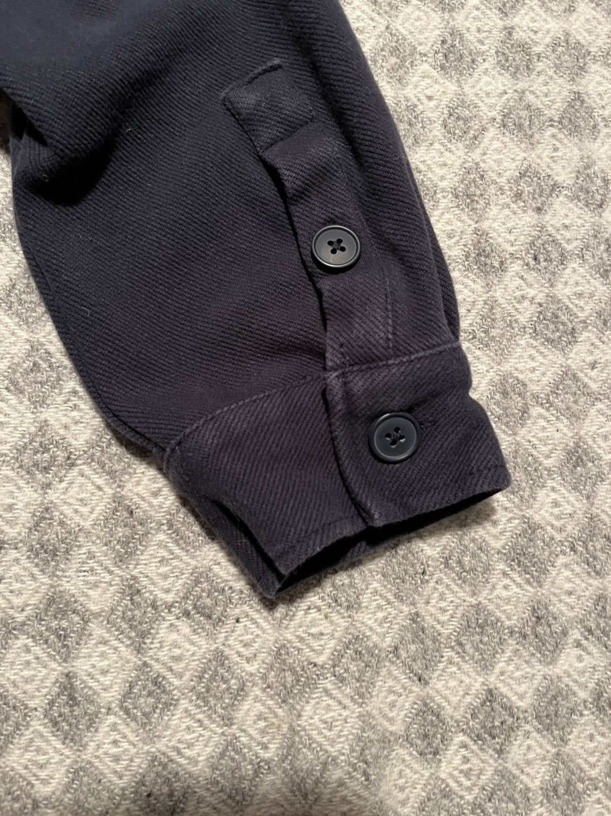 Zara Zara Cotton jacket XL Navy Military Style Size US XL / EU 56 / 4 - 3 Thumbnail