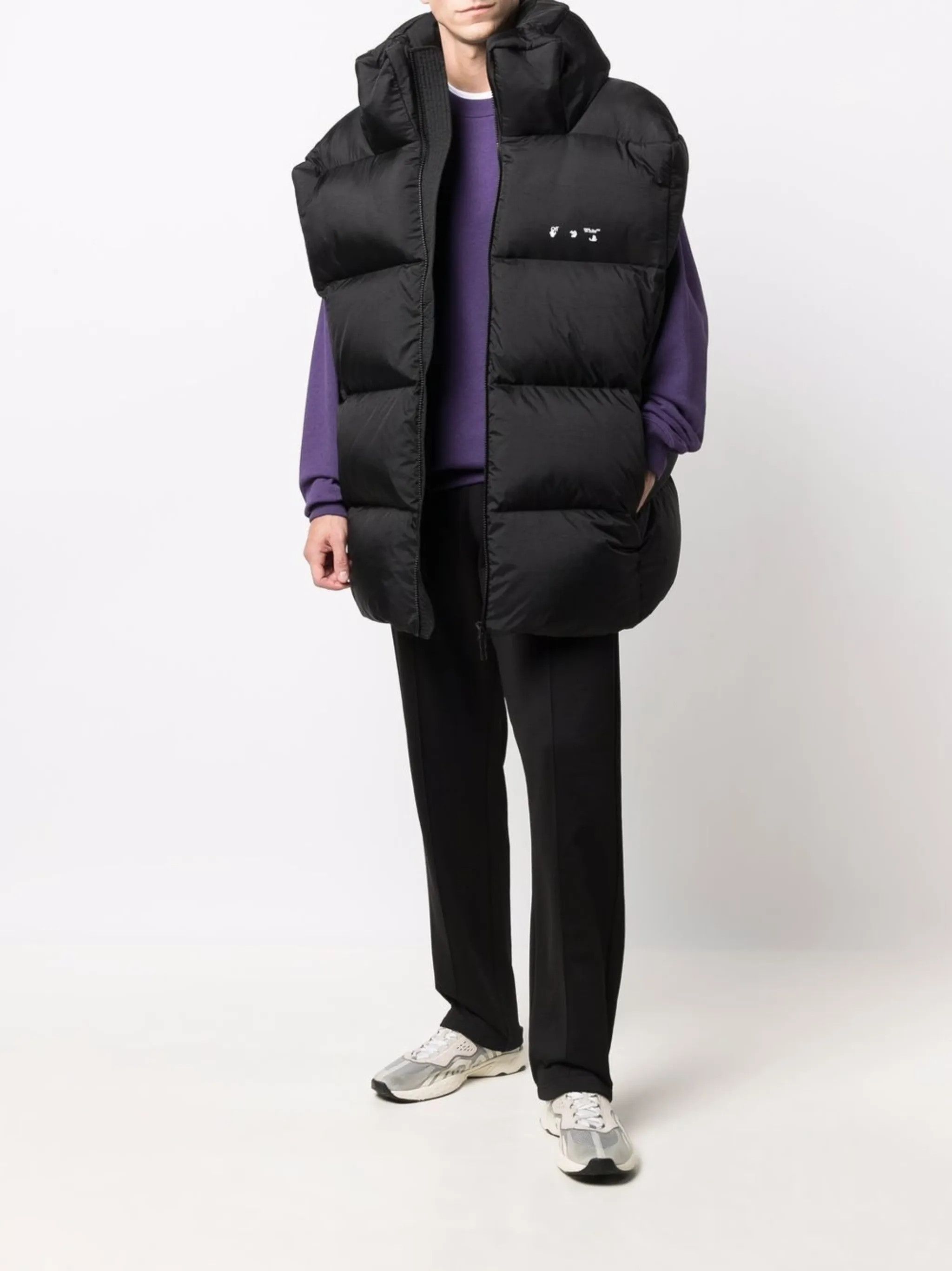 Off-White o1y0225 Shell Vest in Black Size US M / EU 48-50 / 2 - 5 Thumbnail