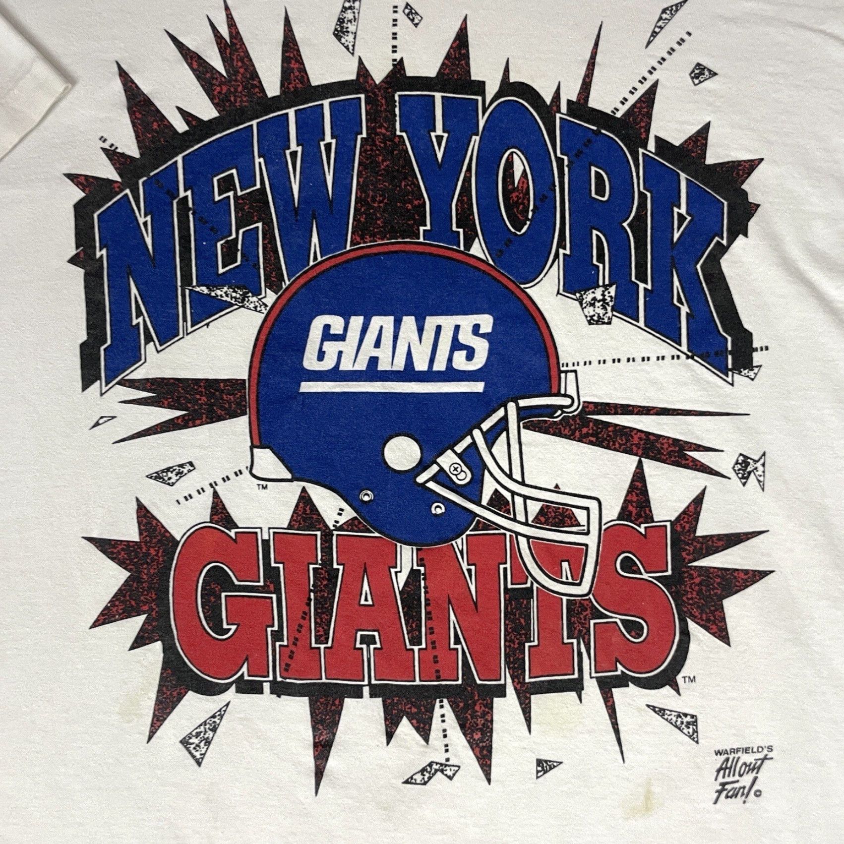 Vintage VINTAGE True Fan New York Giants Tshirt Adult L White USA Football Giants Logo 1990s Gameday Size US L / EU 52-54 / 3 - 4 Thumbnail