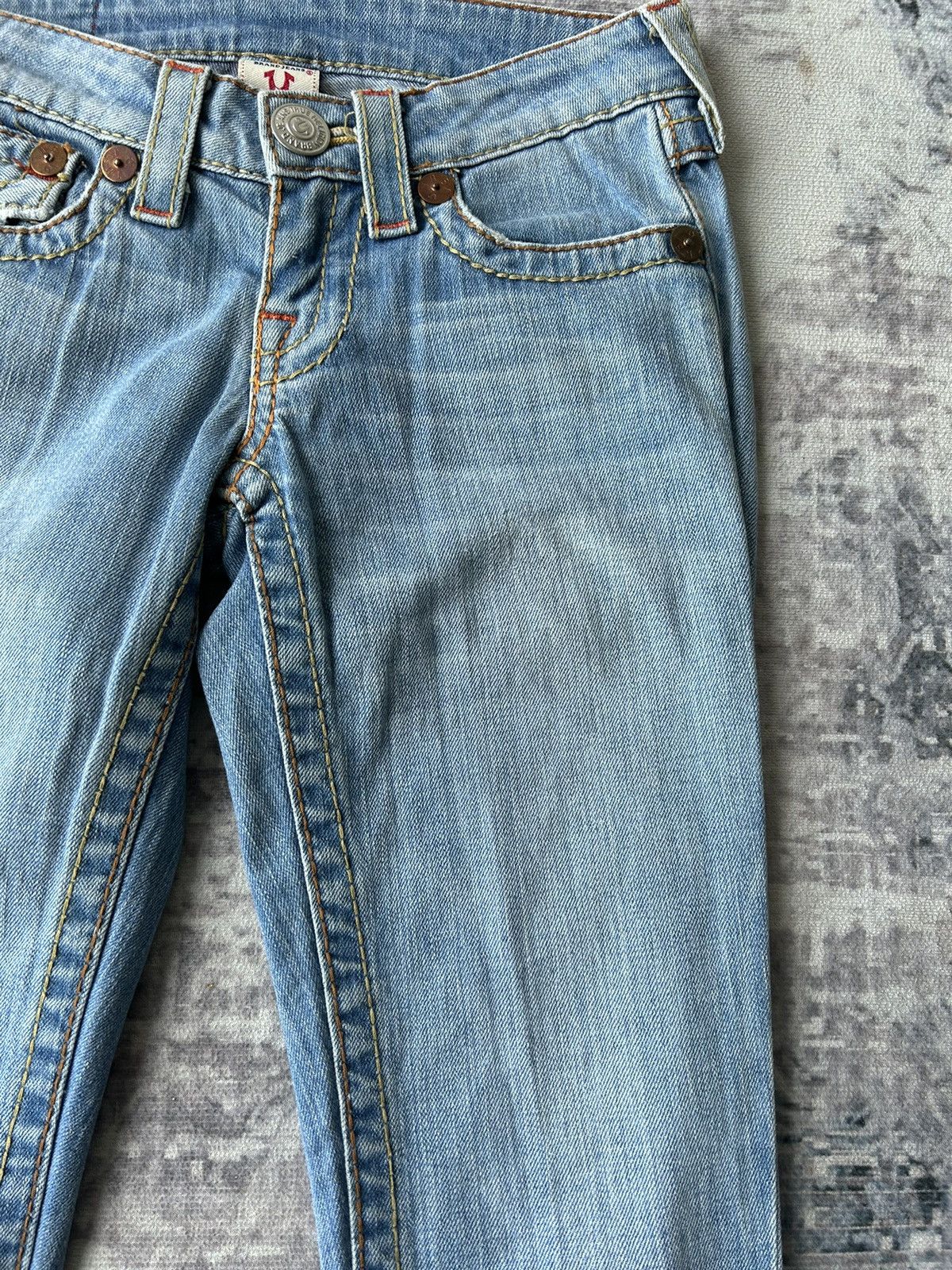 True Religion Flared True Religion Embroidery Jeans Size 27" / US 4 / IT 40 - 15 Thumbnail