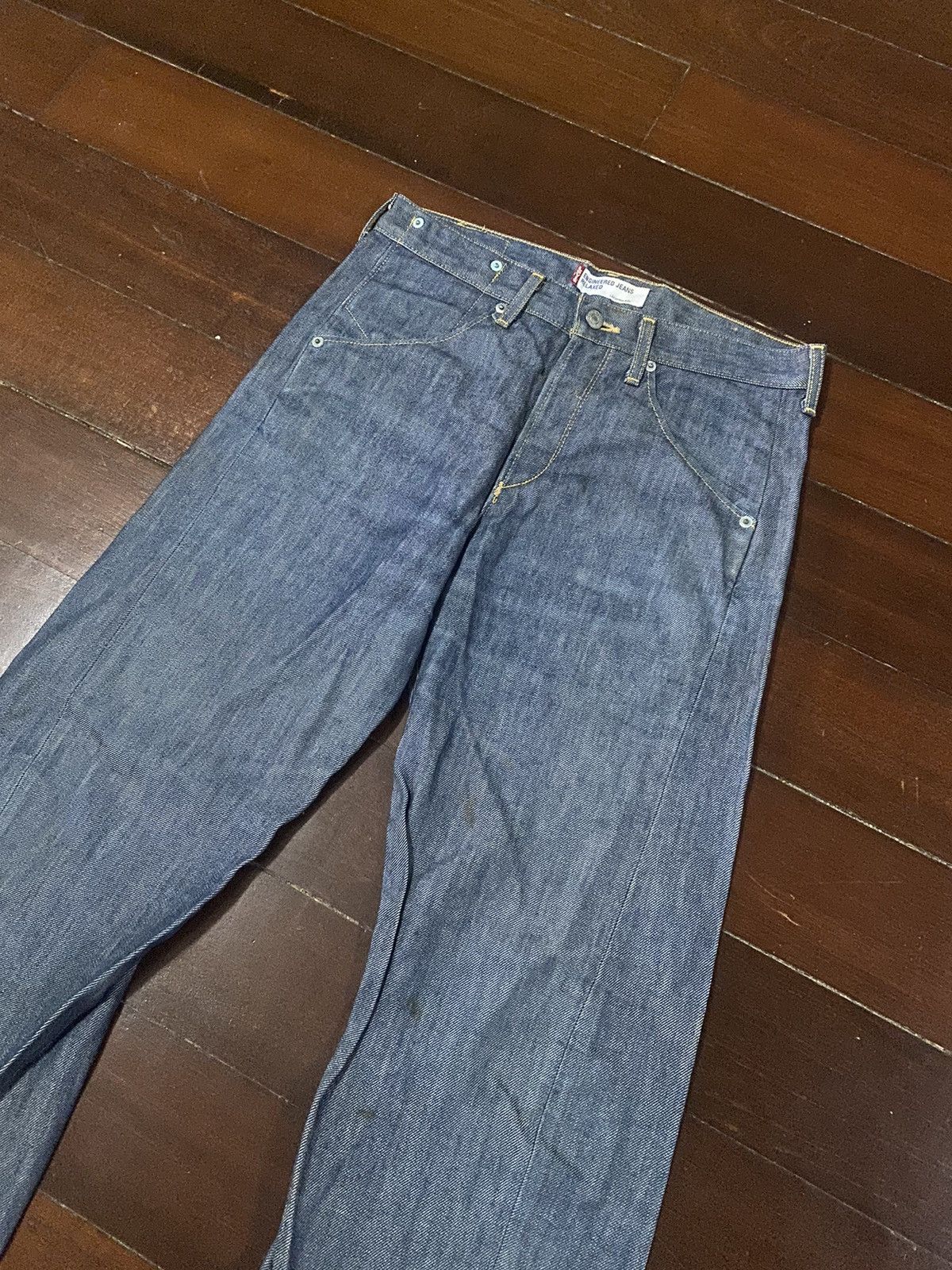 Japanese Brand × Levi's VINTAGE Y2K LEVIS Limited Edition Engineered SILVER Size US 32 / EU 48 - 5 Thumbnail