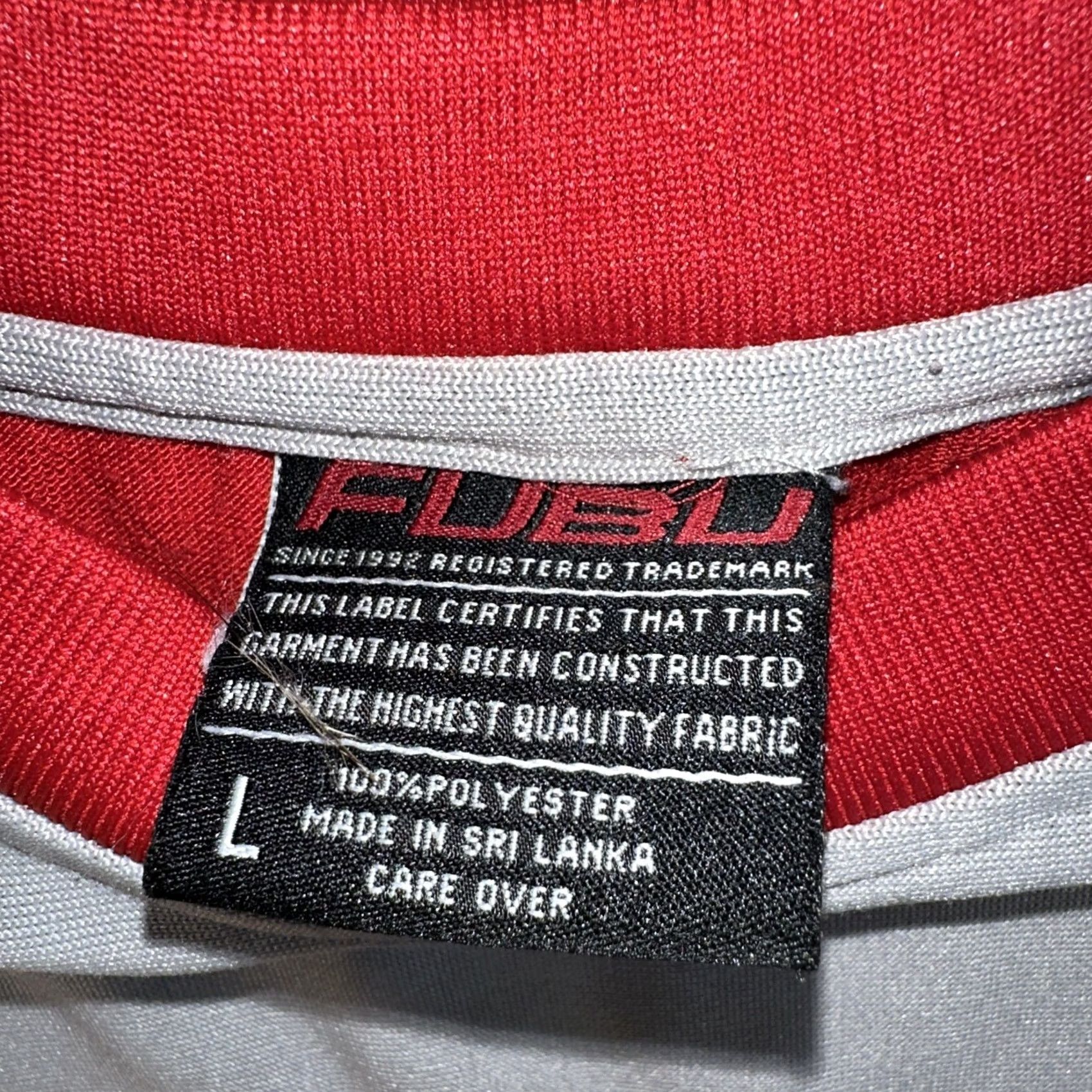 Fubu VINTAGE FUBU Athletic T-Shirt Men Red Large 90s Y2K TLARA Mens Size US L / EU 52-54 / 3 - 3 Thumbnail