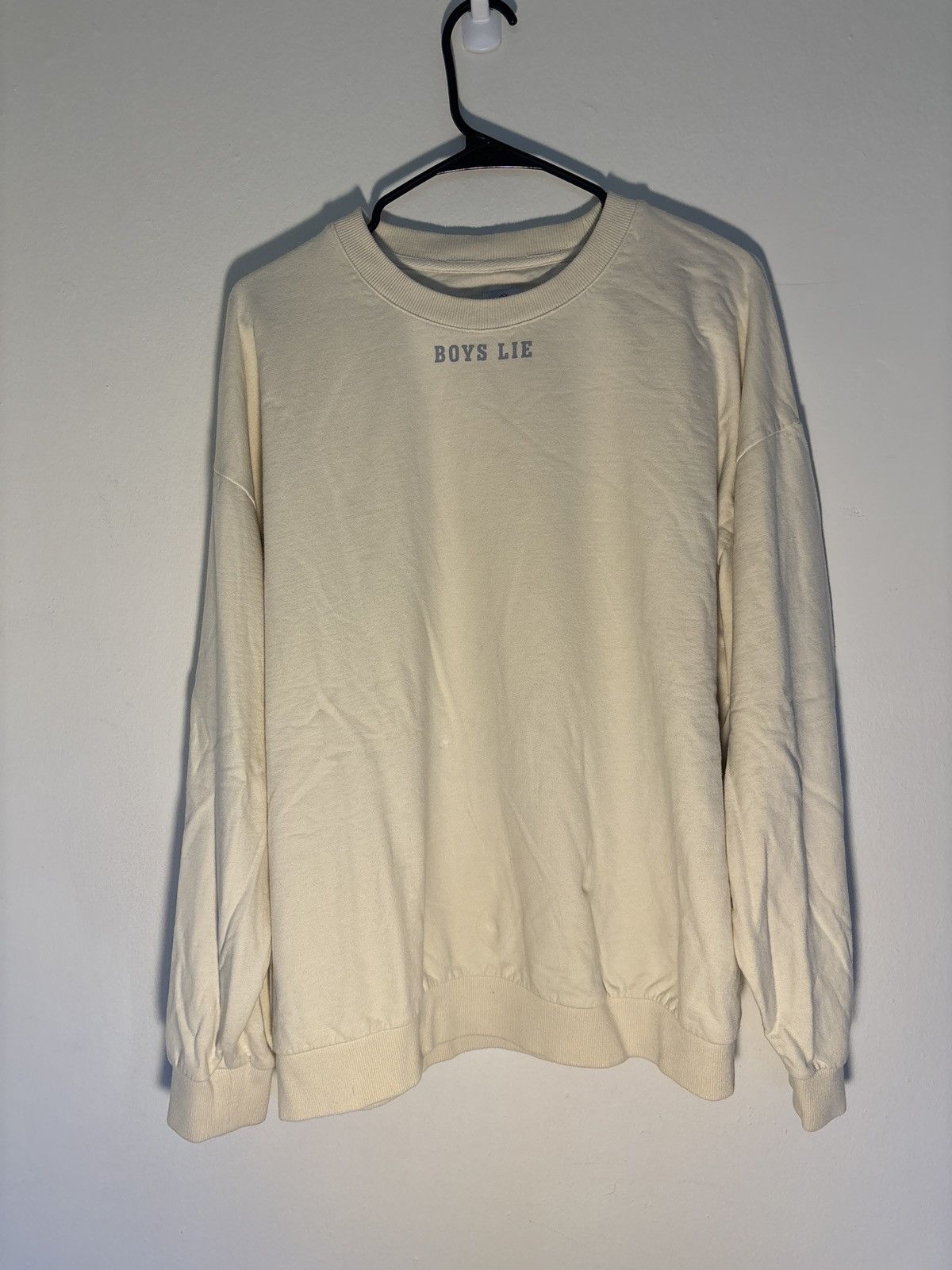 Boys Lie Yellow “Boys Lie” Crewneck OSO Size ONE SIZE - 1 Thumbnail