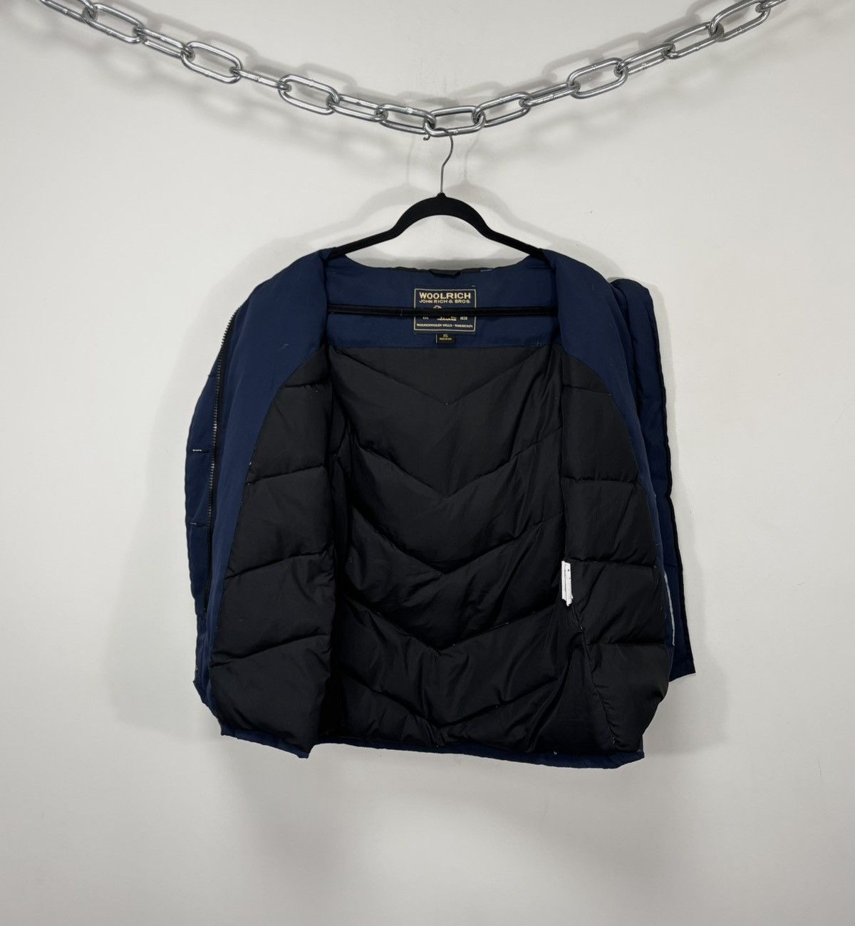 Woolrich Woolen Mills Woolrich Women’s Blue Hooded Down Puffer Jacket Parka Coat Size XS / US 0-2 / IT 36-38 - 2 Thumbnail