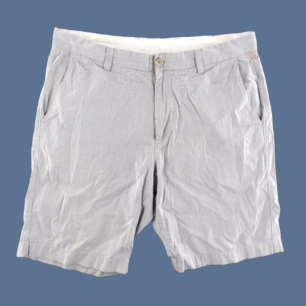 J.Crew J.CREW Club Shorts Mens 34 Blue White Stripe Chino Shirt? Size US 34 / EU 50 - 1 Thumbnail