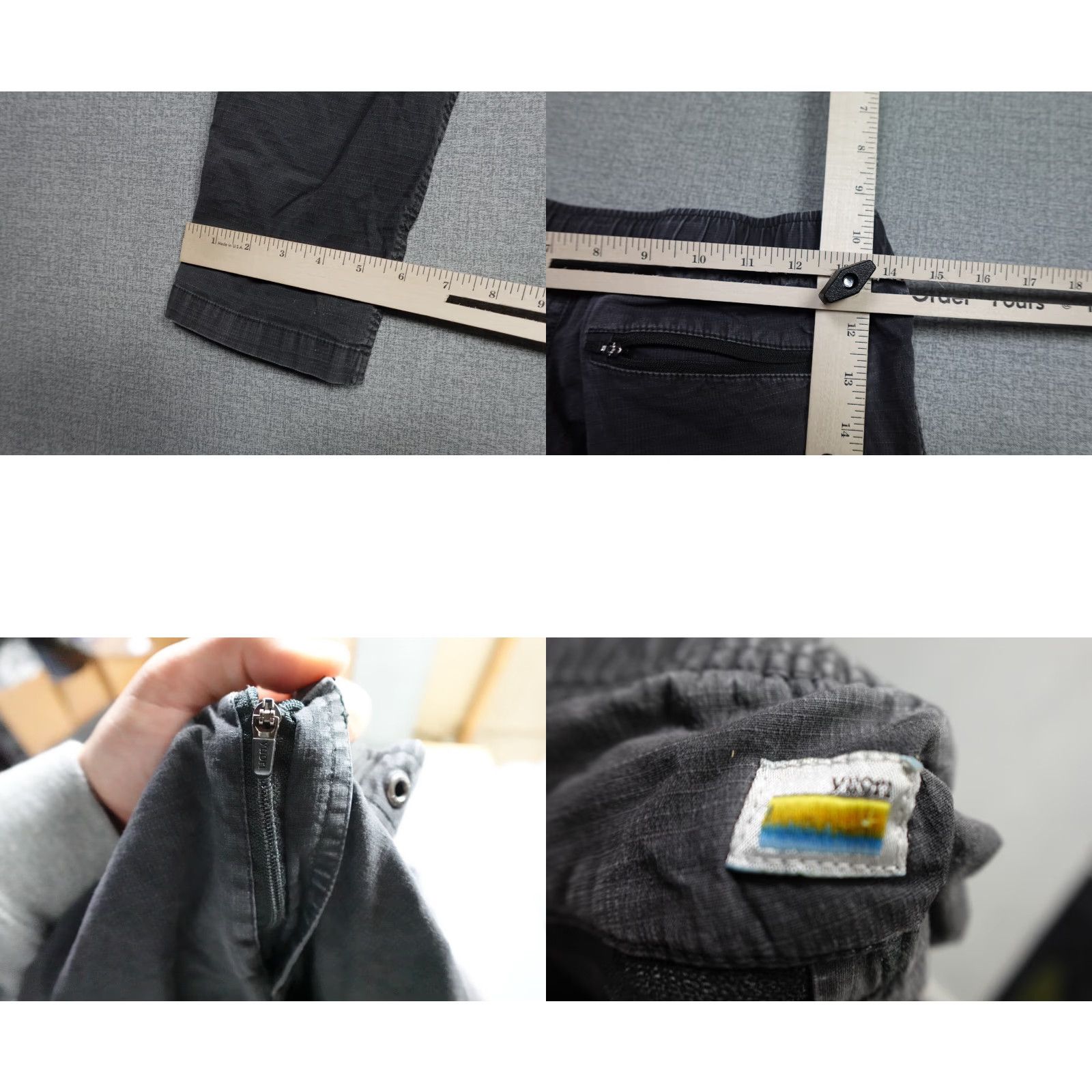 Vuori Vuori Pants Mens Small Gray Ripstop Organic Cotton Sweatpants Tapered Outdoors Size US 28 / EU 44 - 8 Thumbnail