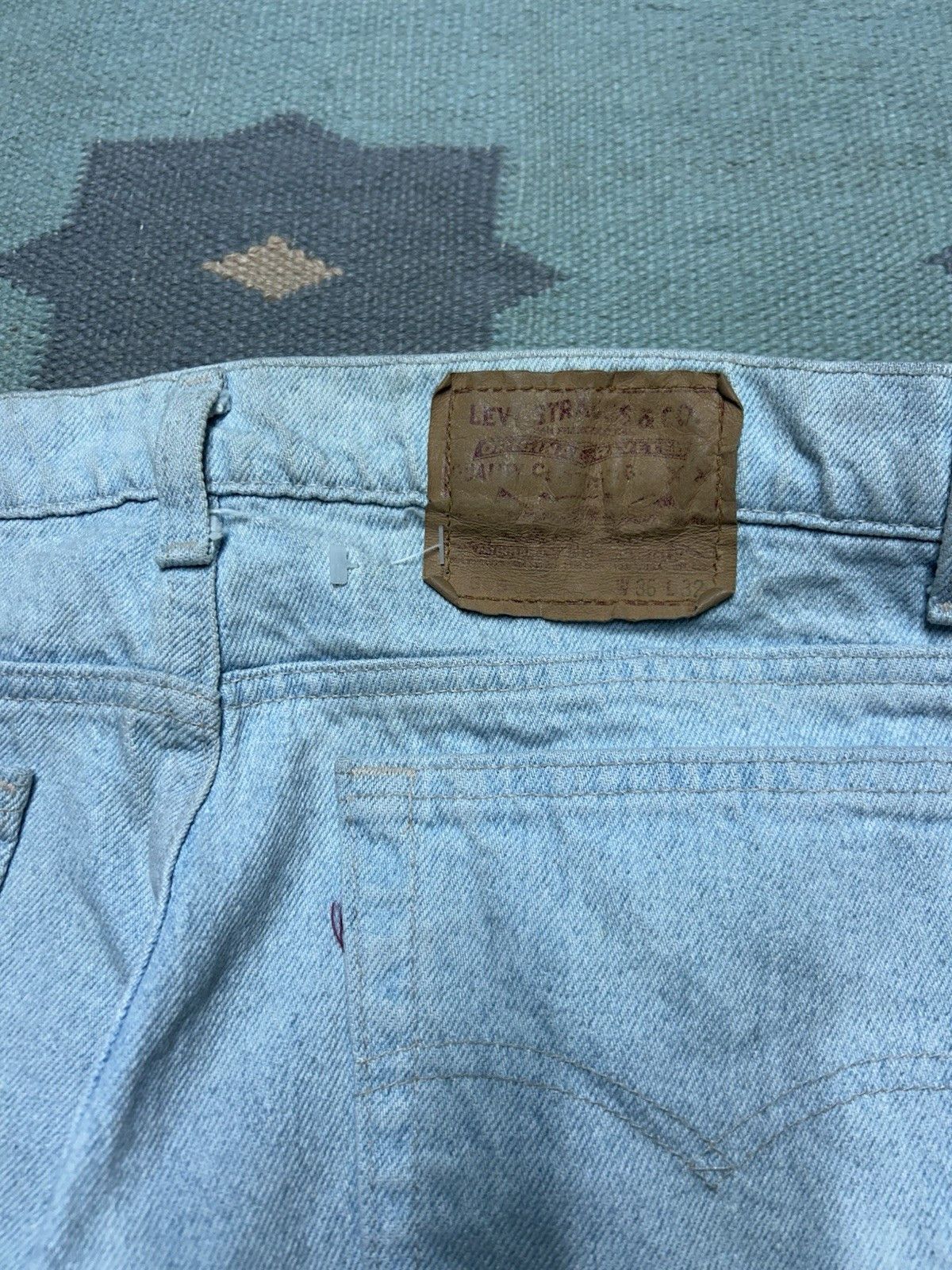 Vintage Vtg 80s Levi’s 505 jeans light wash straight made USA 34x32 Size US 34 / EU 50 - 5 Thumbnail