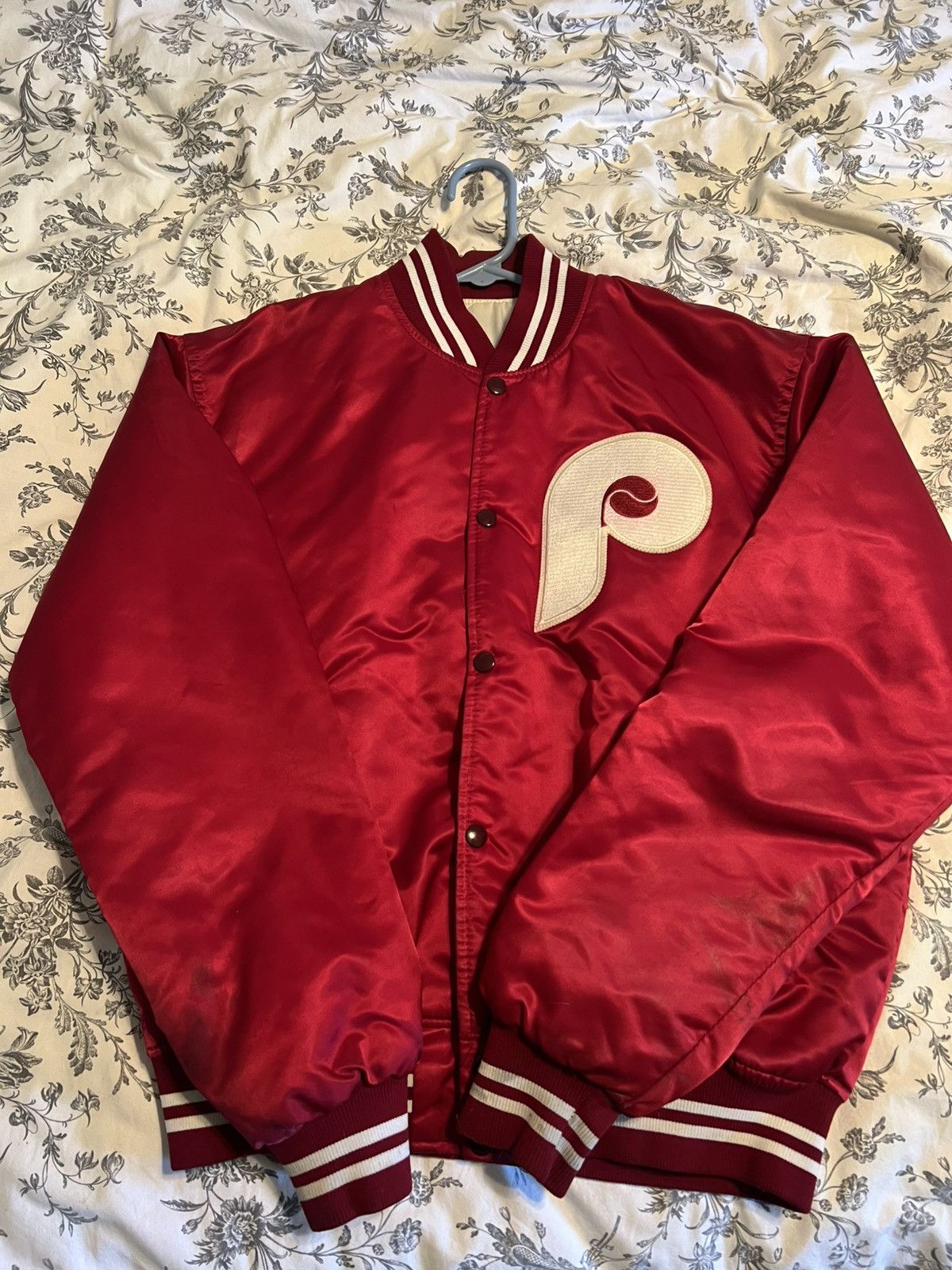 Starter Vintage x Philadelphia Phillies Bomber x Satin Red Size US L / EU 52-54 / 3 - 1 Thumbnail