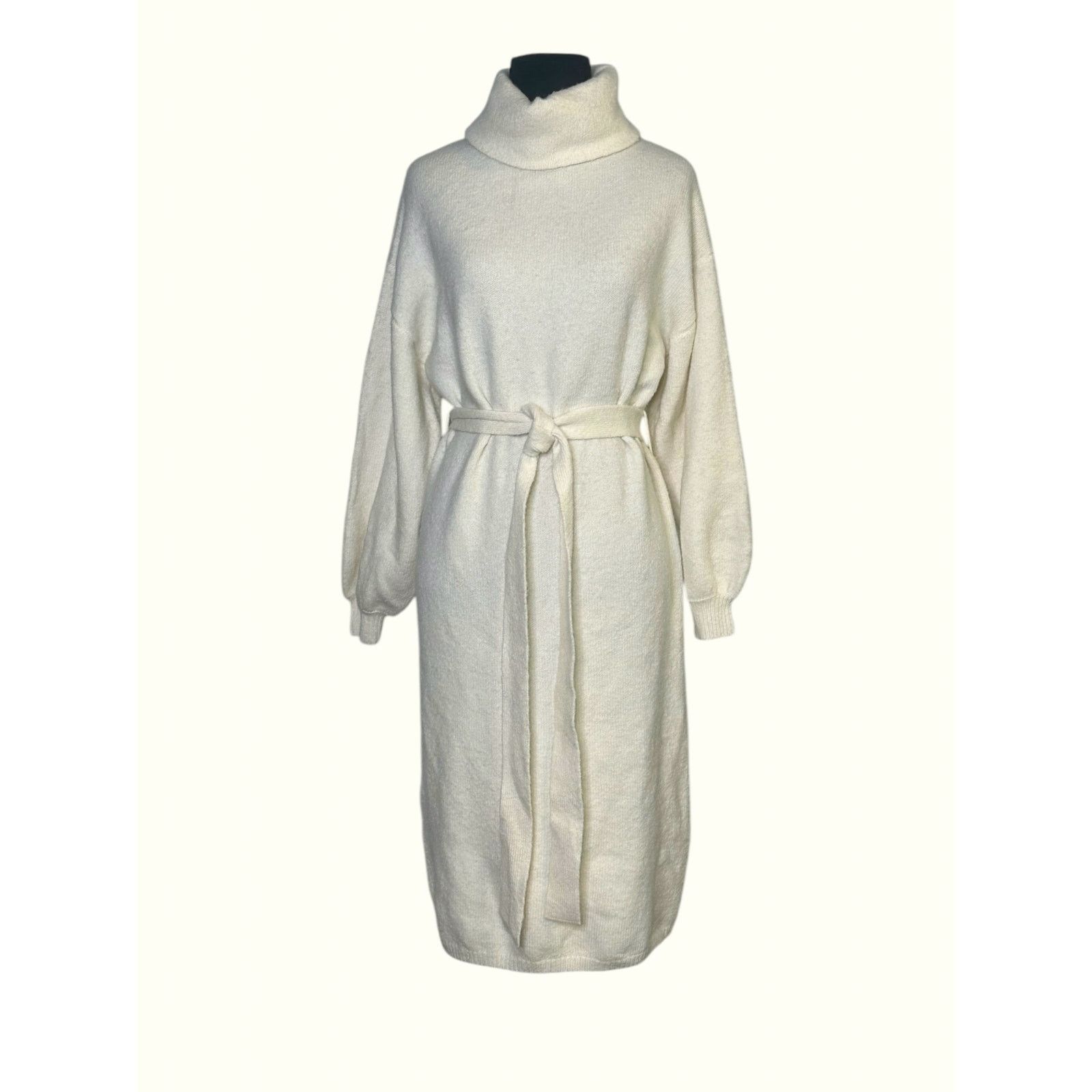 Asos ASOS DESIGN knitted tie waist roll neck midi dress size 2P Size XS / US 0-2 / IT 36-38 - 10 Thumbnail