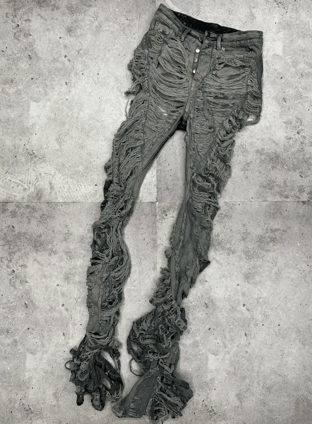 image of Rick Owens Bios Bootcut Pants Luxor Fw23 in Grey, Men's (Size 29)