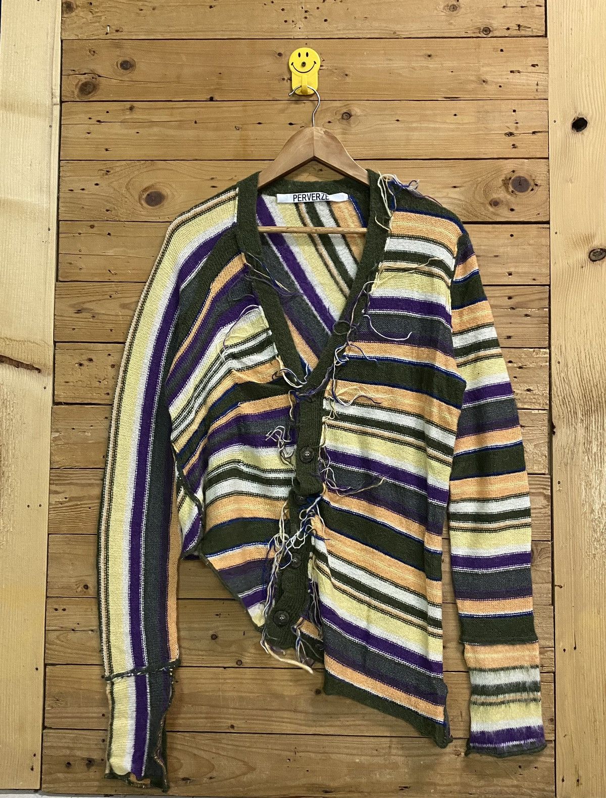 PERVERZE multicolor stripes AW21 cardigan
