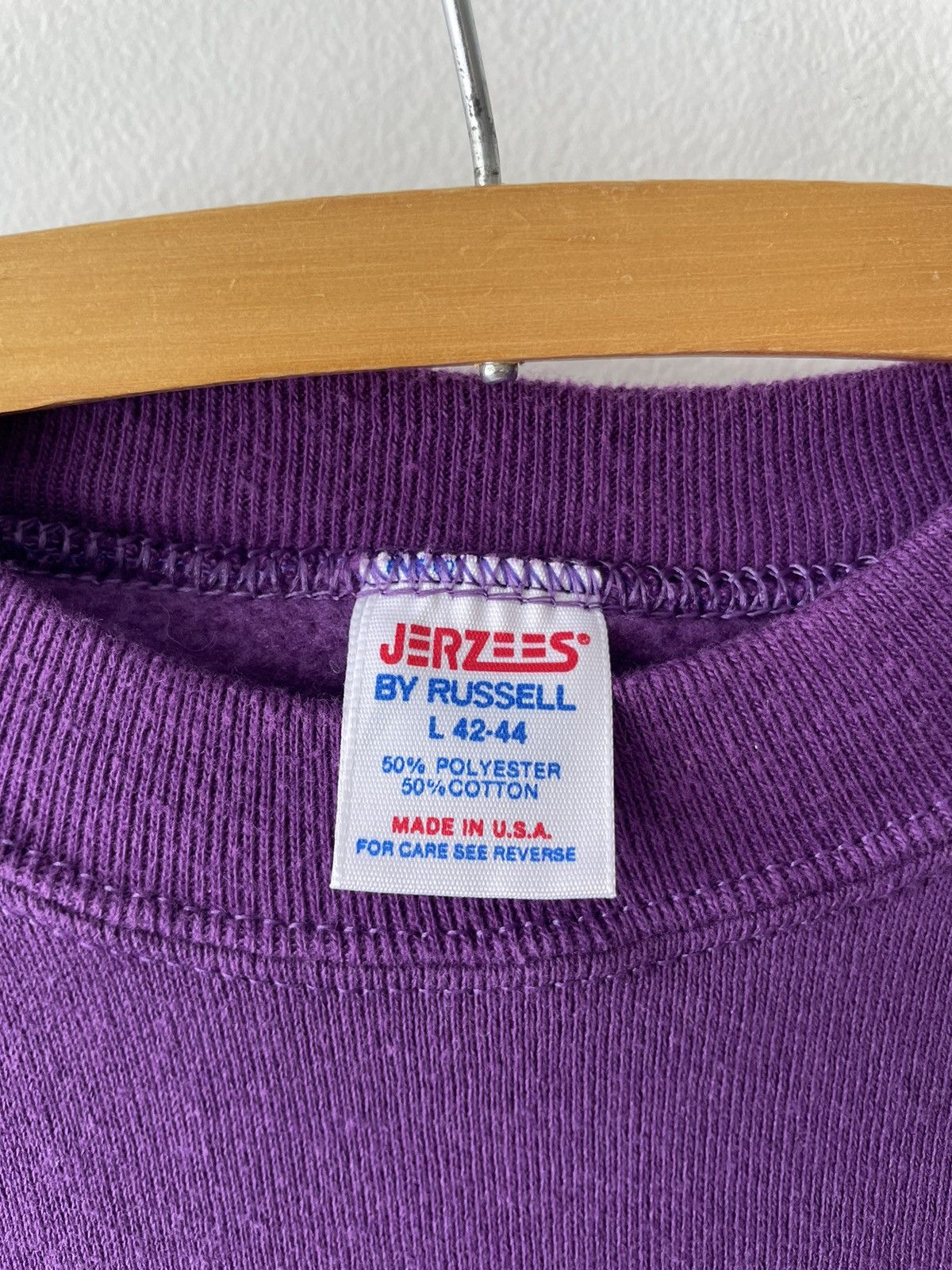 Russell Athletic × Vintage Vintage 80s The Purple Moose Saloon Crew Size US L / EU 52-54 / 3 - 2 Thumbnail