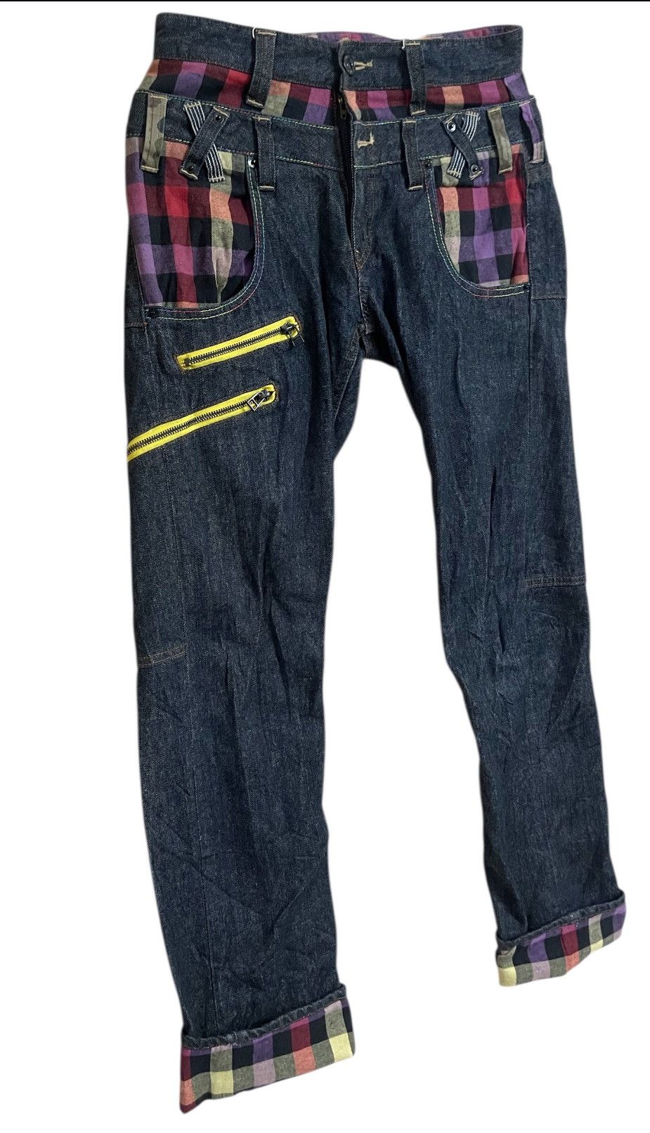 Japanese Brand Japan Handcrafted Denim Double Waist W48 L42.5 Streetwear Size US 28 / EU 44 - 4 Thumbnail