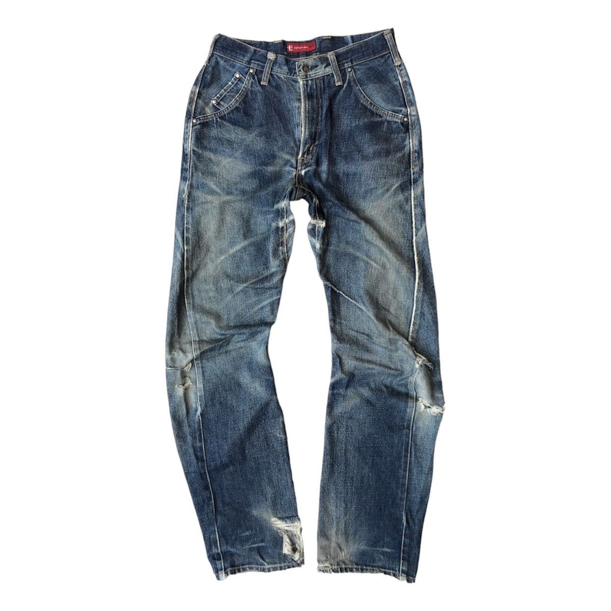 Edwin 2000’s Edwin Curved Distress Jeans Size US 30 / EU 46 - 1 Thumbnail