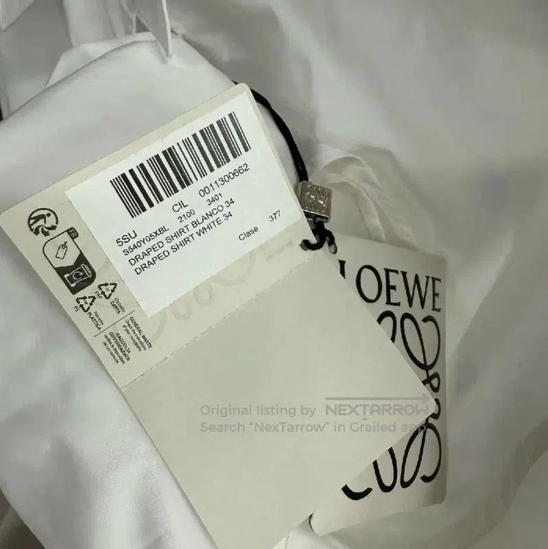 Loewe Loewe Winter White Cotton Logo Shirt . Size S / US 4 / IT 40 - 6 Thumbnail