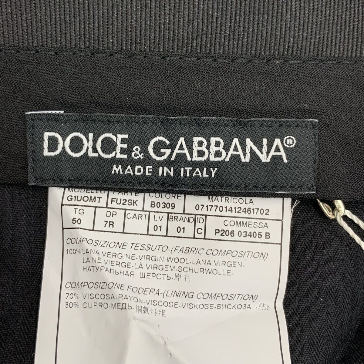 Dolce & Gabbana Dolce Gabbana Dark Blue Wool Casual Suit Trousers K26WX Size US 36 / EU 52 - 6 Thumbnail