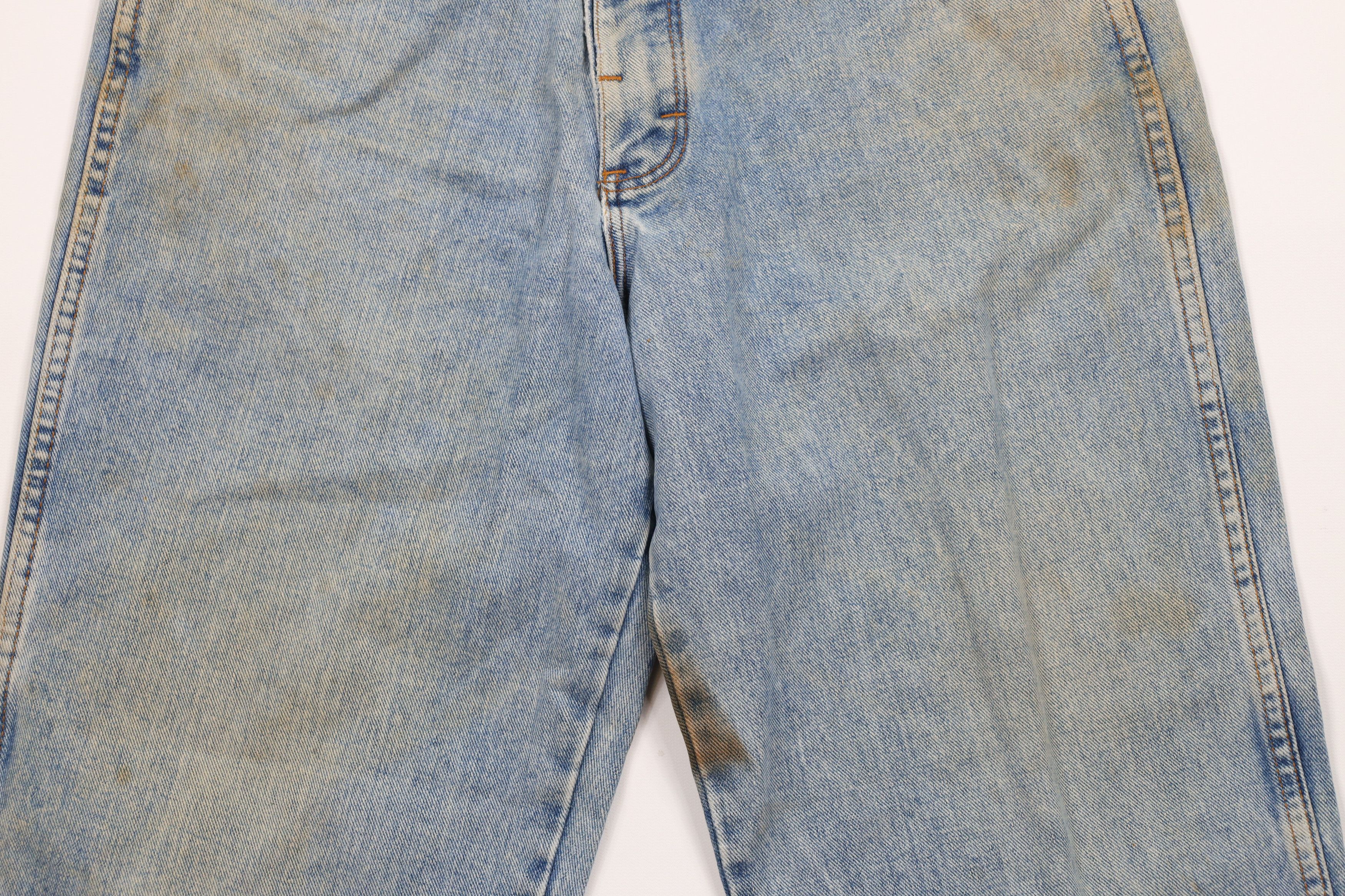 Vintage Vintage 90s Streetwear Straight Leg Denim Jeans Blue Cotton Size US 32 / EU 48 - 3 Thumbnail