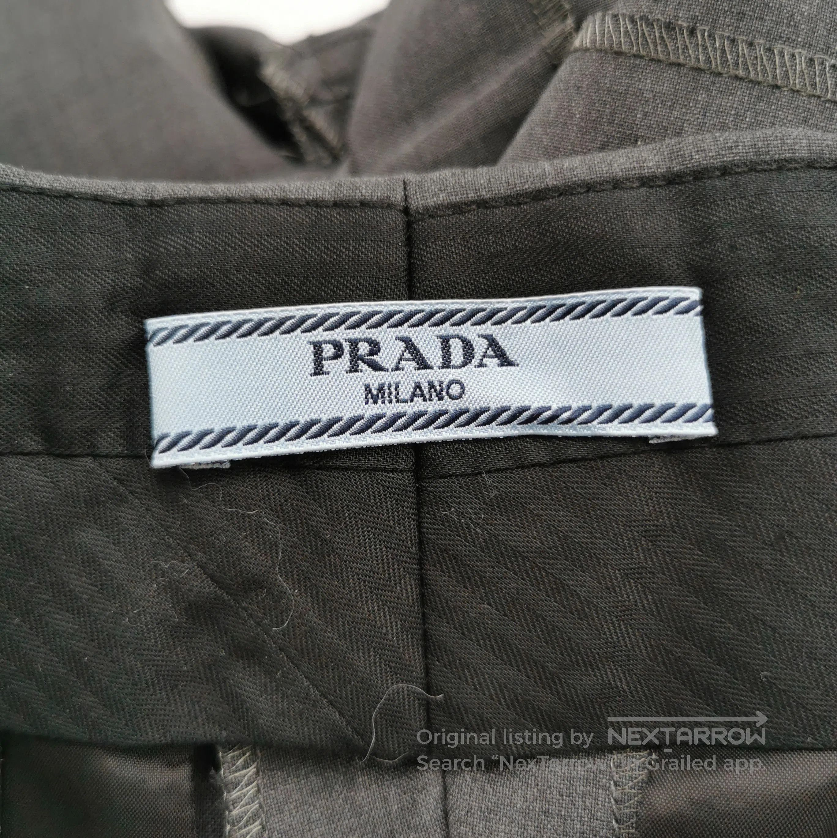 Prada Prada Solid Wool Trousers in Size 38 . Size 37" - 3 Thumbnail