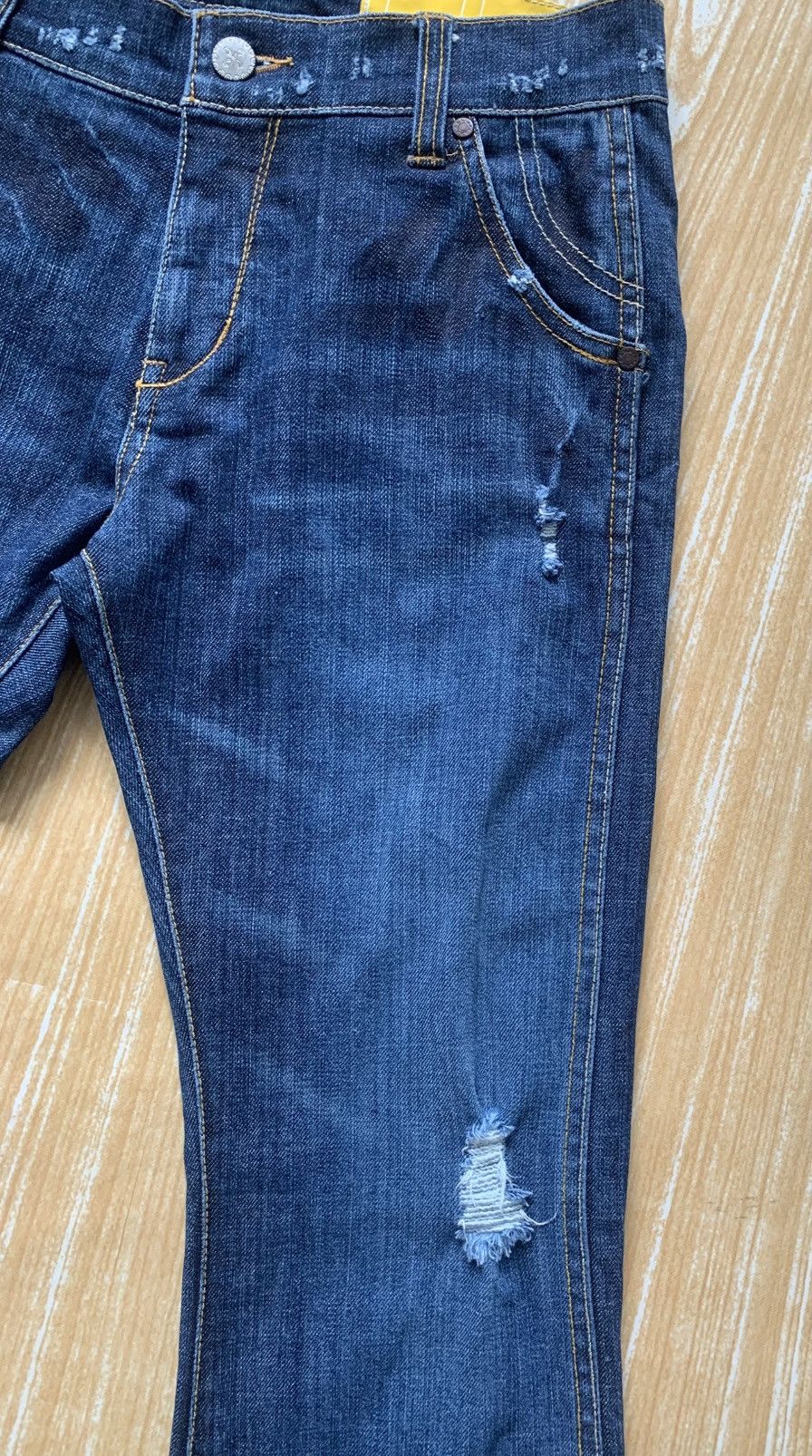 Japanese Brand 🔥 Ocean Pacific Distressed Flare Bootcut Unisex Jeans Pant Size US 27 - 11 Thumbnail