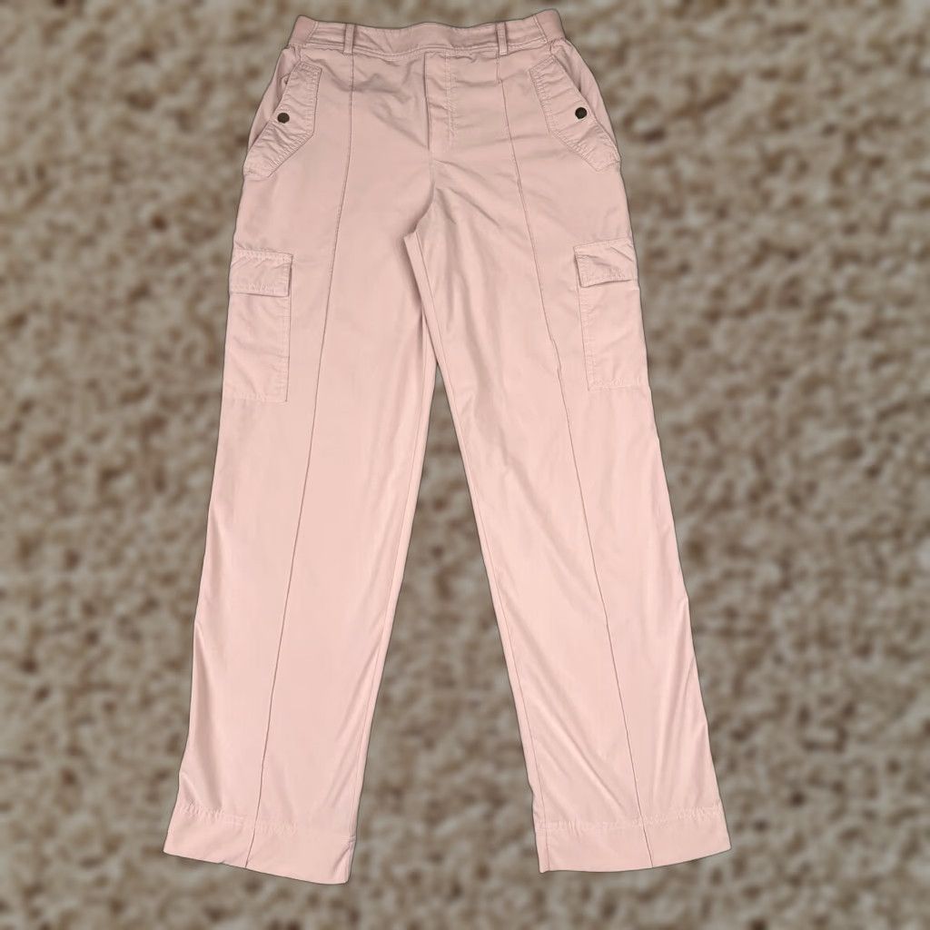 Athleta Athleta Pants Womens 8 Pink Khakis Cargo Pockets Elastic Waist Hiking Walking Size 30" / US 8 / IT 44 - 1 Thumbnail