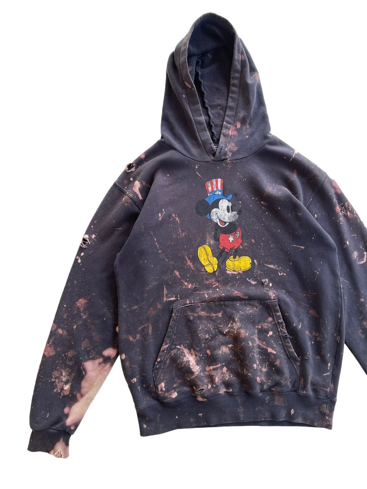 Disney Crazy Distressed Crewneck Hoodie Acid Wash Sweatshirt Size US M / EU 48-50 / 2 - 3 Thumbnail
