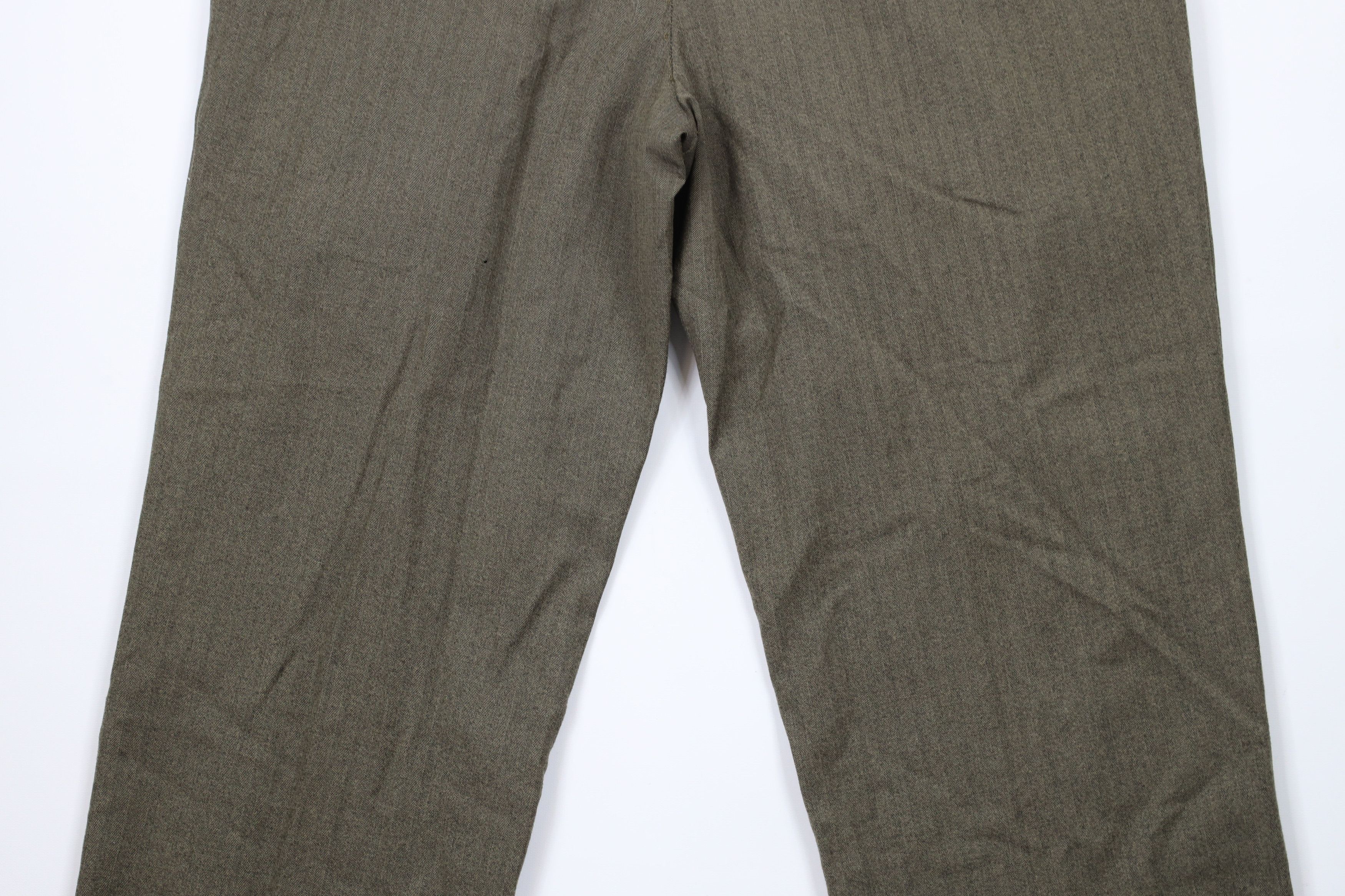Vintage Vintage 90s Streetwear Herringbone Wide Leg Chino Pants Size US 36 / EU 52 - 12 Thumbnail