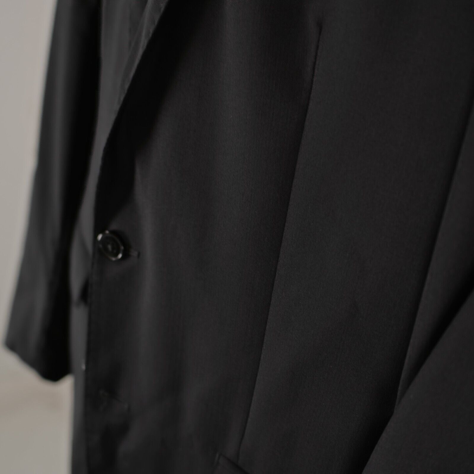 Calvin Klein Calvin Klein Black Wool Peak Label 2 Button Blazer / Suit Ja Size 40R - 4 Thumbnail