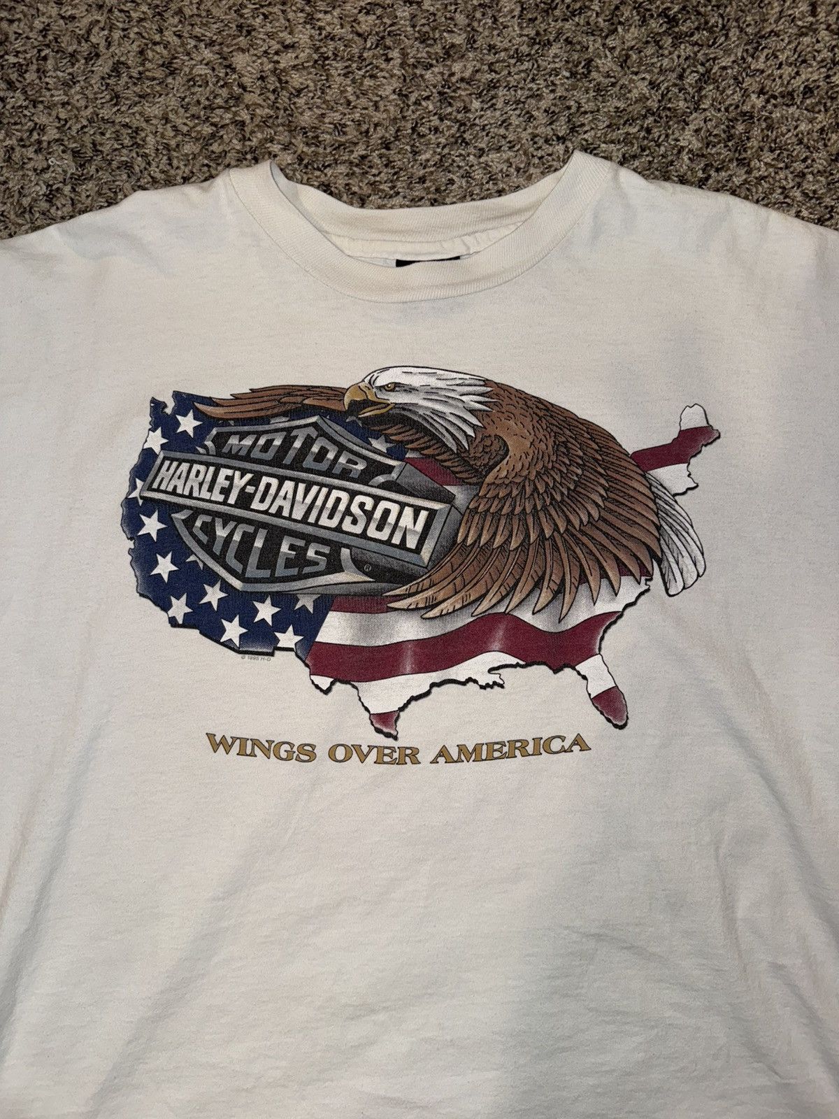 Harley Davidson Vintage USA Harley Davidson T-Shirt Size US XXL / EU 58 / 5 - 2 Thumbnail