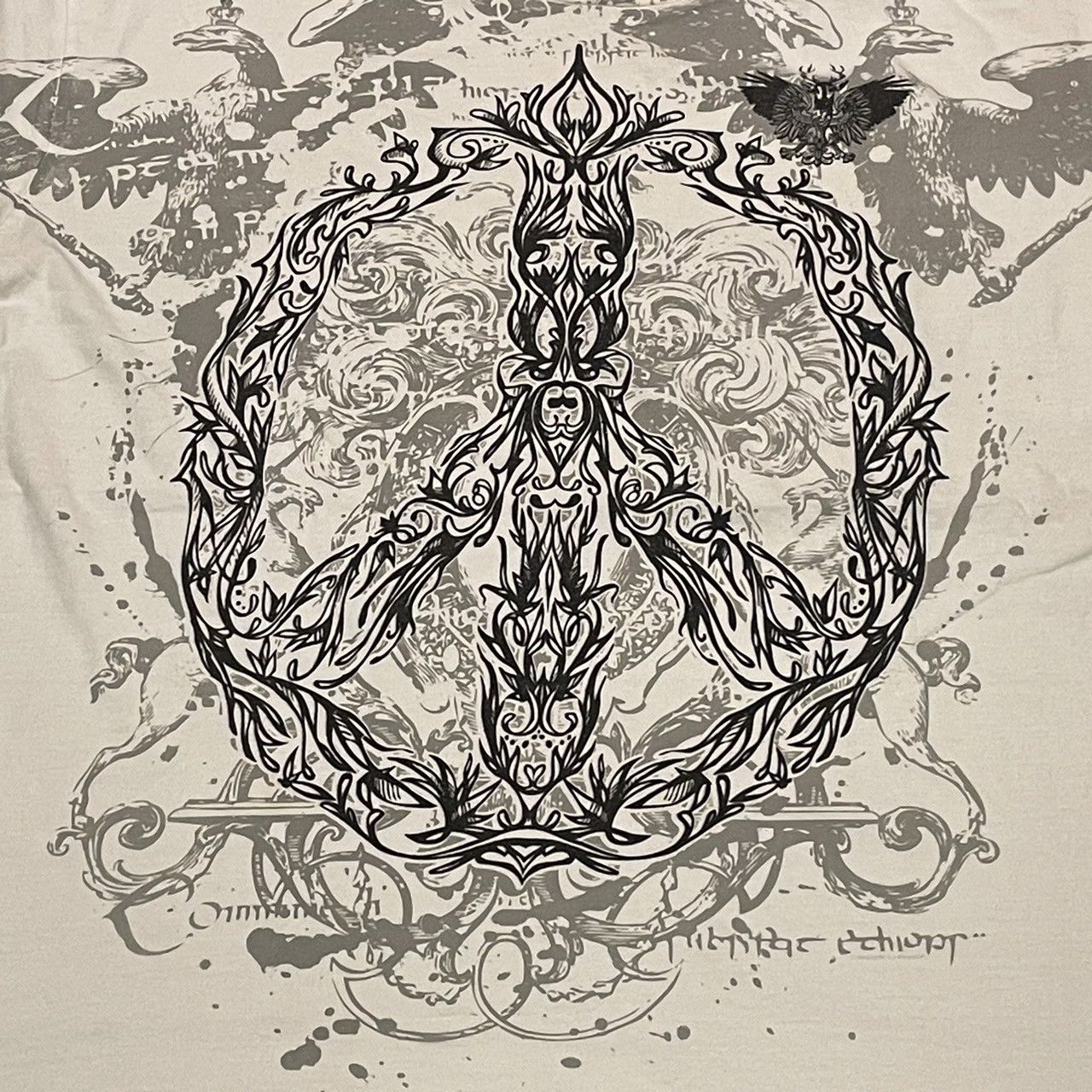 Affliction × Ed Hardy × Tapout Rare Wings Cross Tee Y2K Affliction Style Size US XL / EU 56 / 4 - 2 Thumbnail