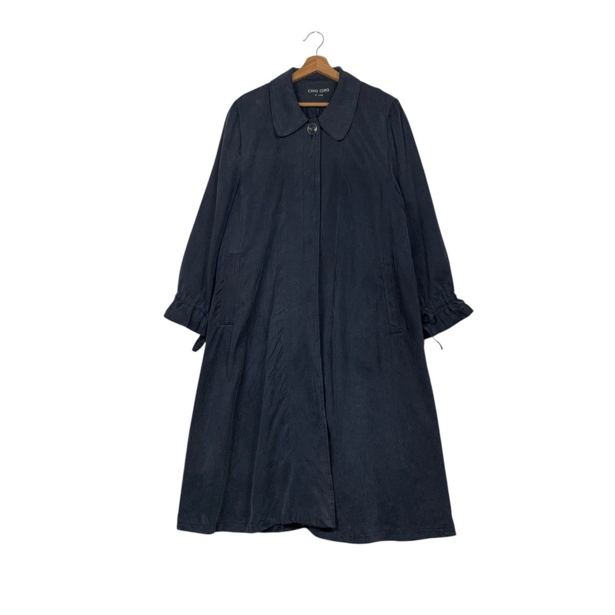 Japanese Brand CINQ CINQ By CINQ Tencel Overcoat Long Coat Jacket #2171-C96 Size M / US 6-8 / IT 42-44 - 1 Thumbnail