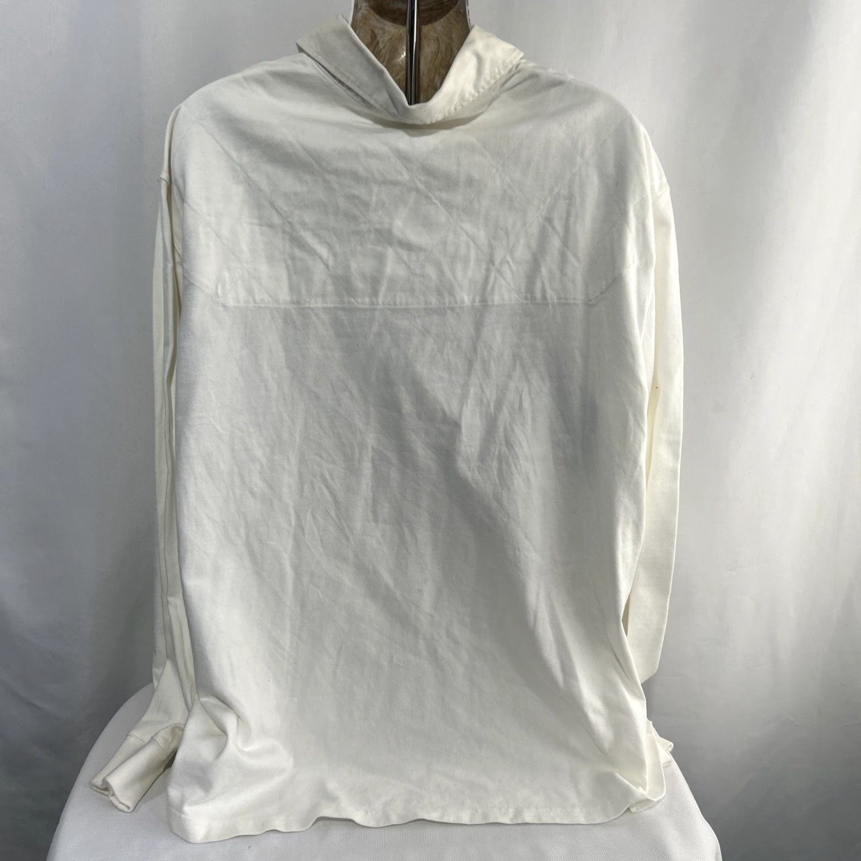 Polo Ralph Lauren Polo Ralph Lauren Rugby Shirt Mens XXLT White Blue Stripe Long Sleeve Polo Size US XXL / EU 58 / 5 - 3 Thumbnail